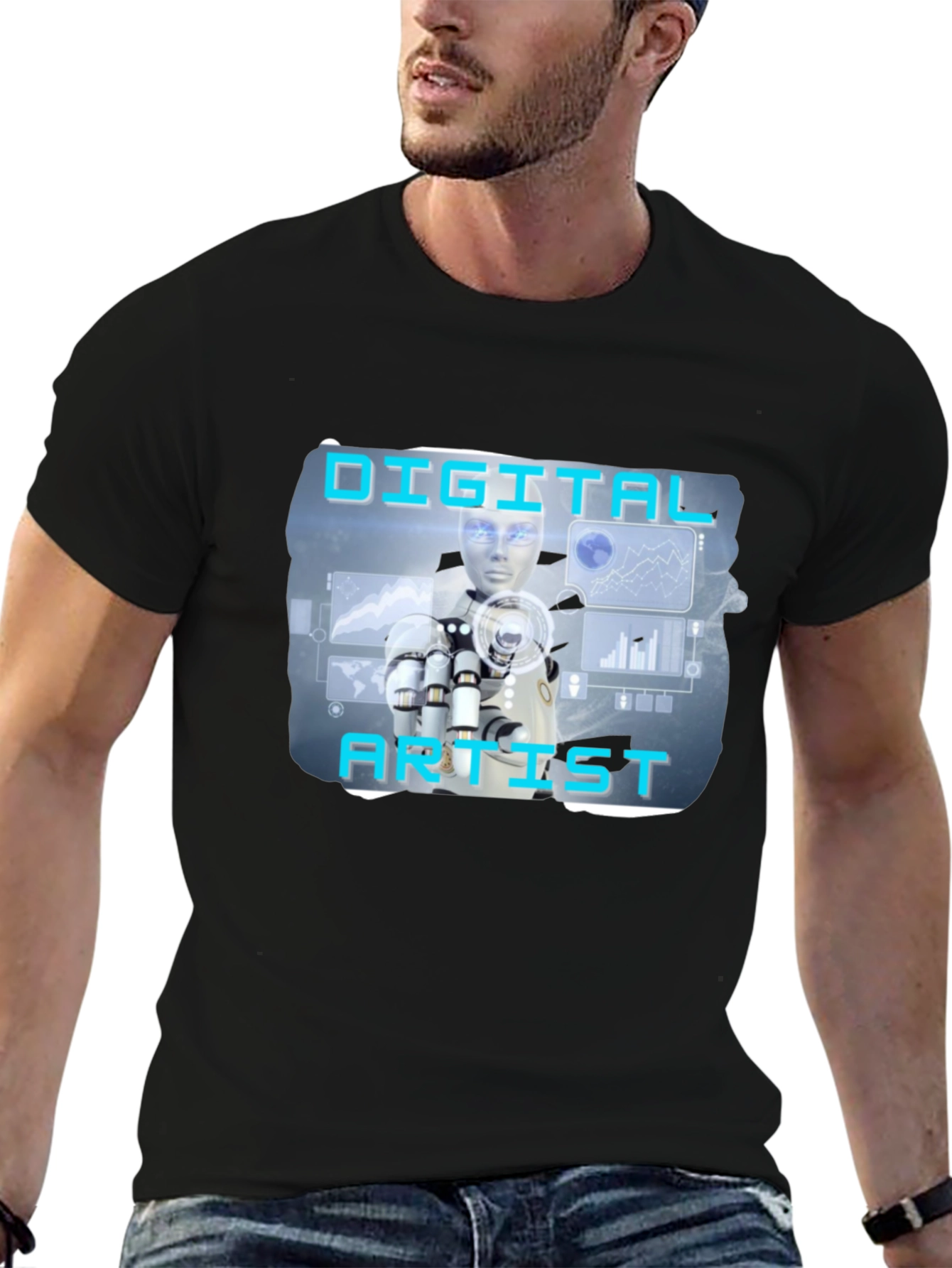 Digital Artist T-Shirt - Futuristic Design