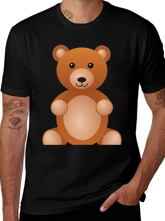 Cute Teddy Bear Graphic T-Shirt - Soft Cotton Blend