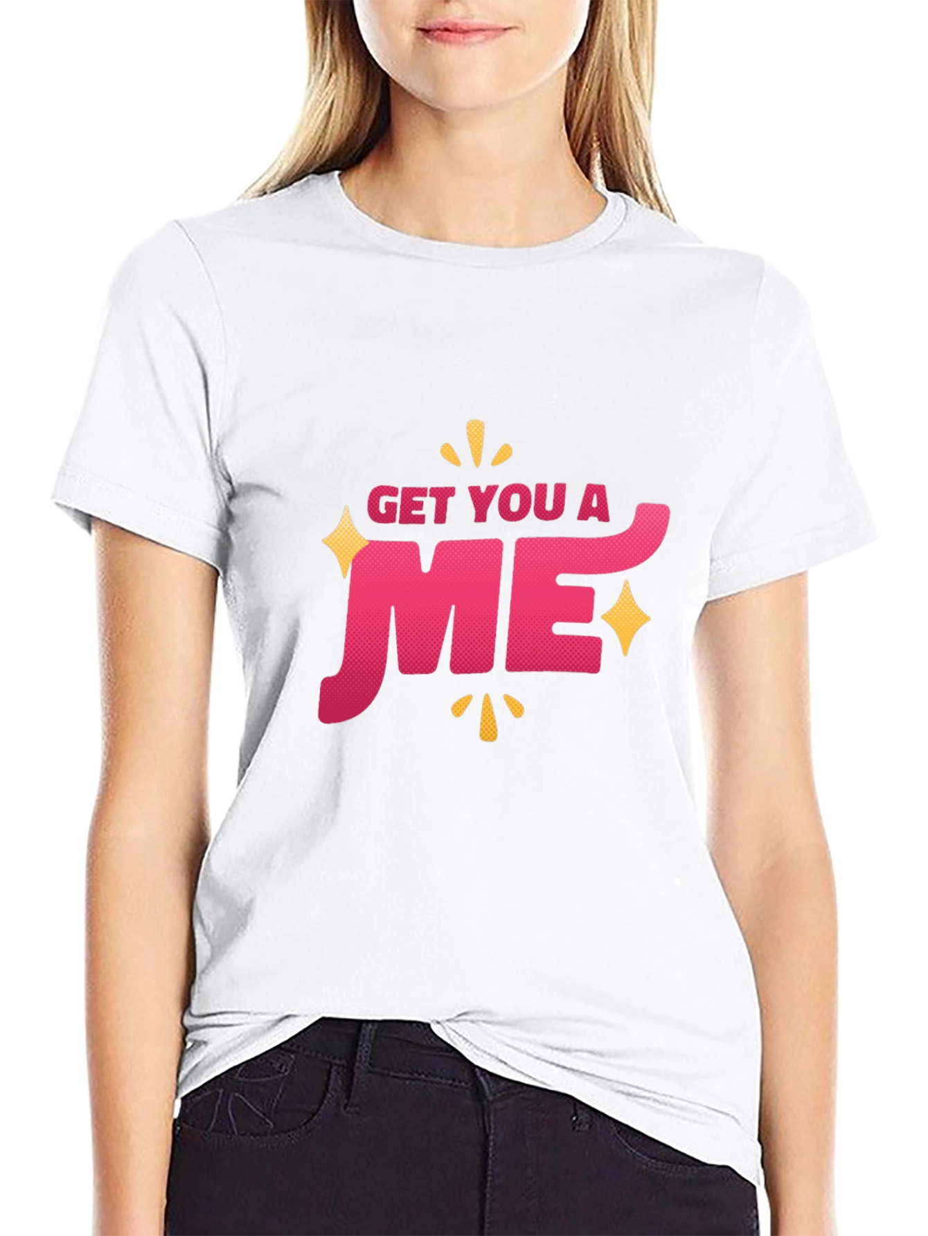 Get You a ME Graphic T-Shirt - Black