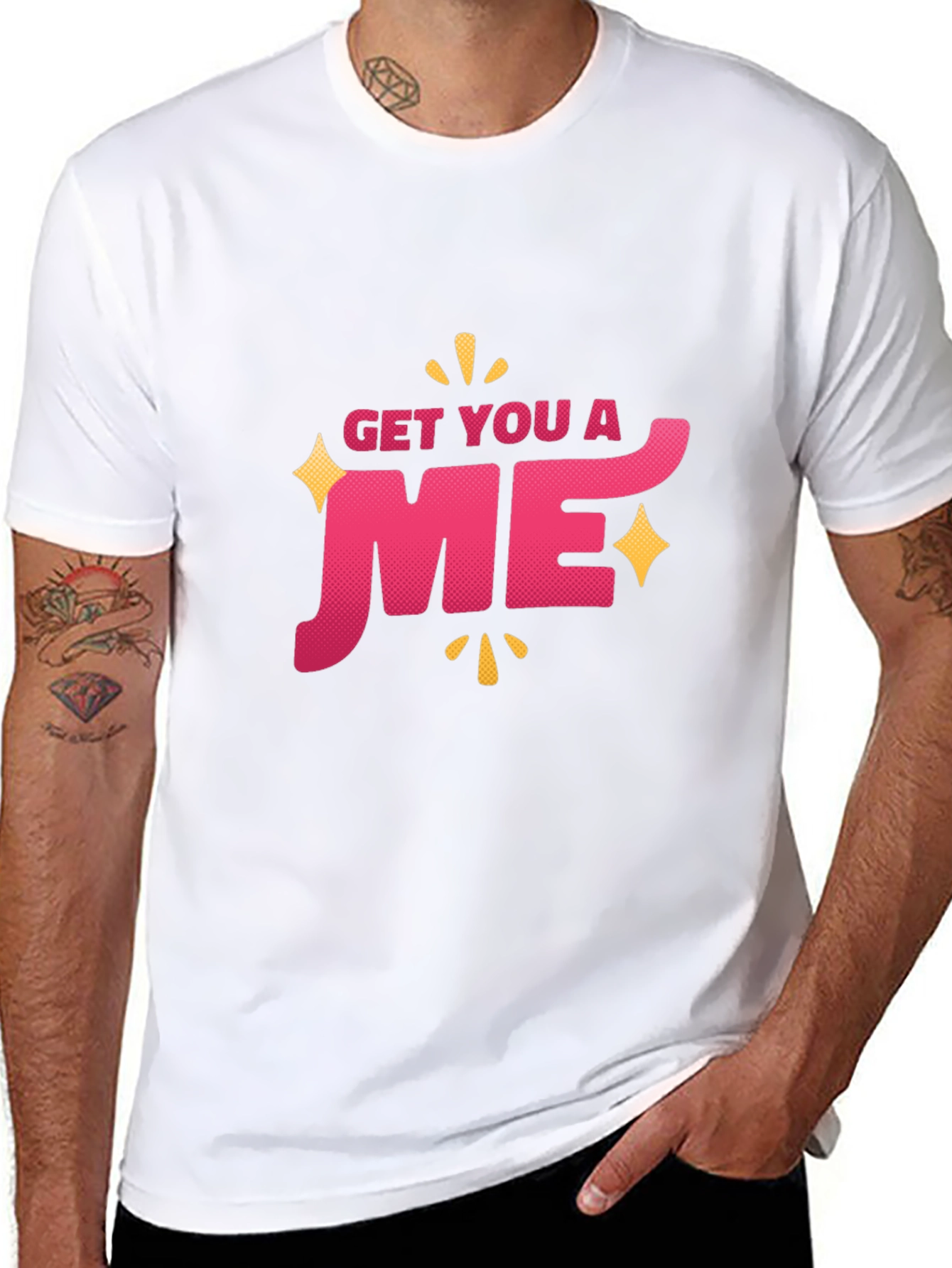 Get You a ME Graphic T-Shirt - Black