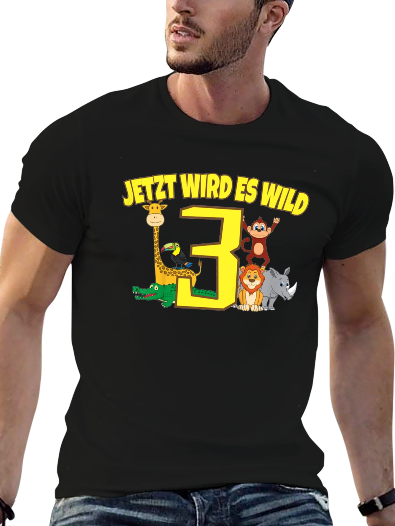 3rd Birthday Safari T-Shirt - Jetzt Wird Es Wild!