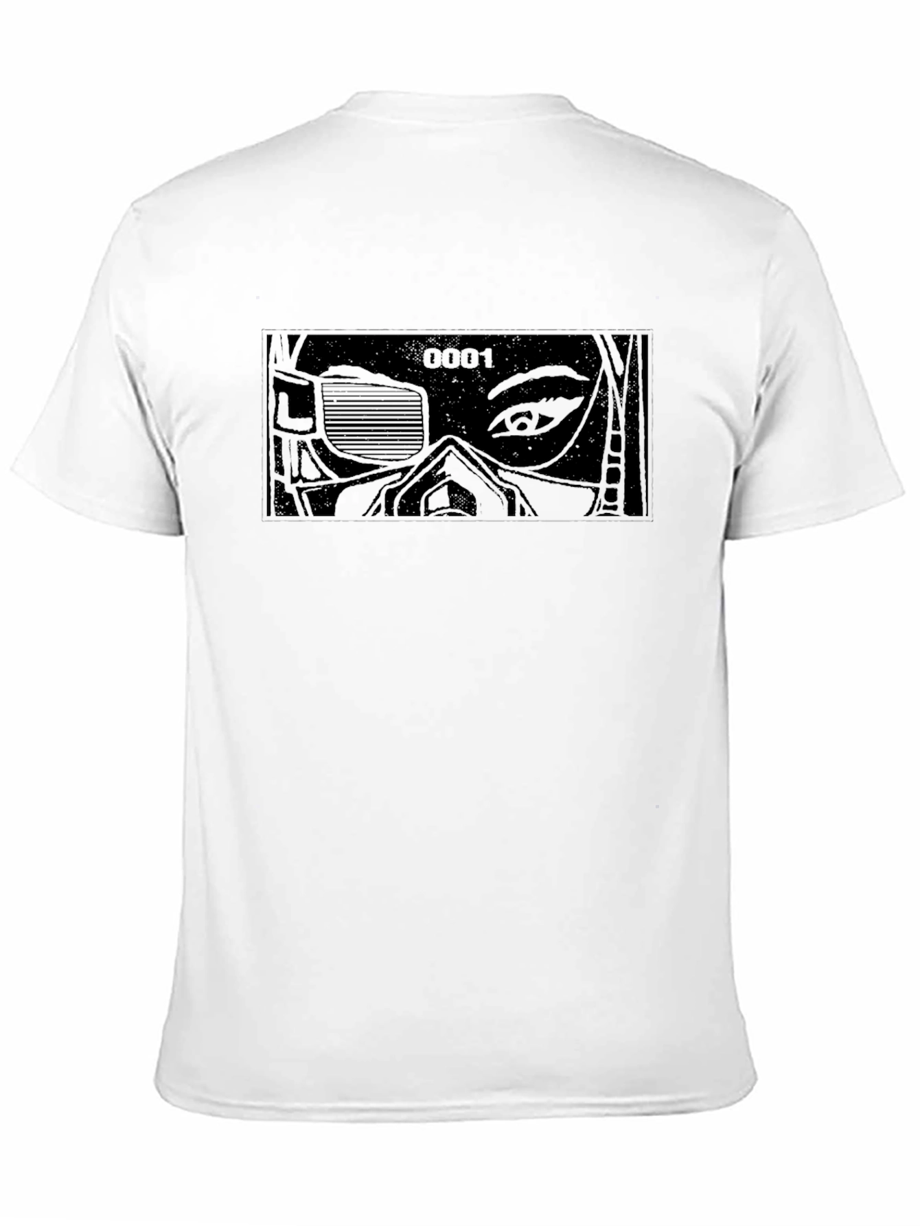 Cyberpunk Manga Graphic T-Shirt - Black