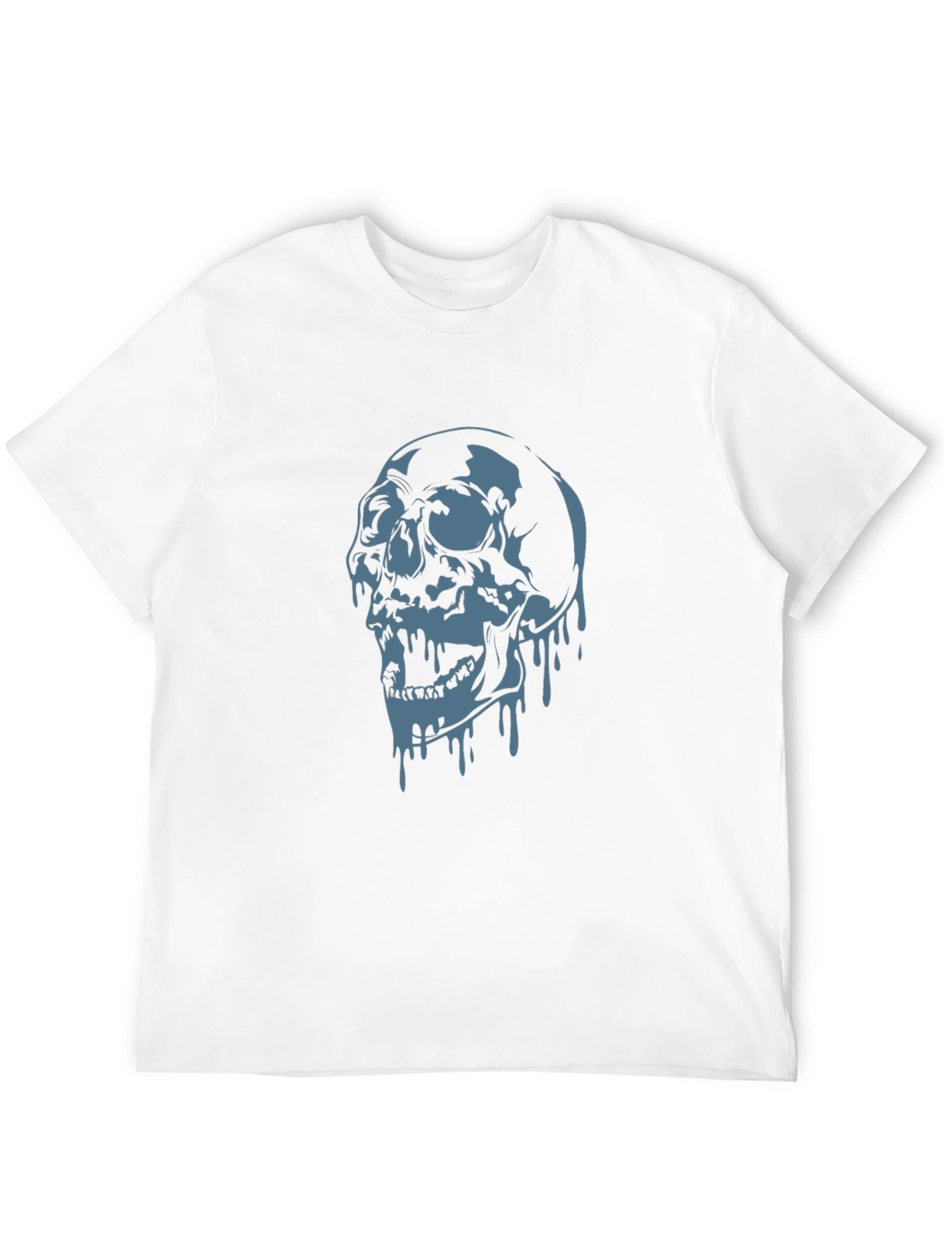 Edgy Skull Graphic T-Shirt - Black