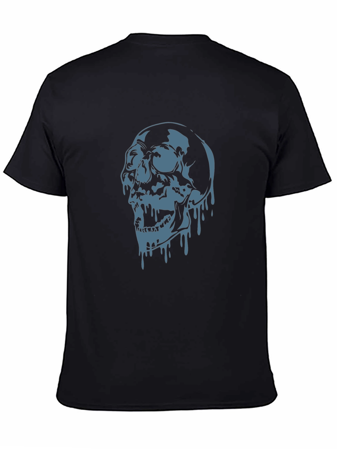 Edgy Skull Graphic T-Shirt - Black
