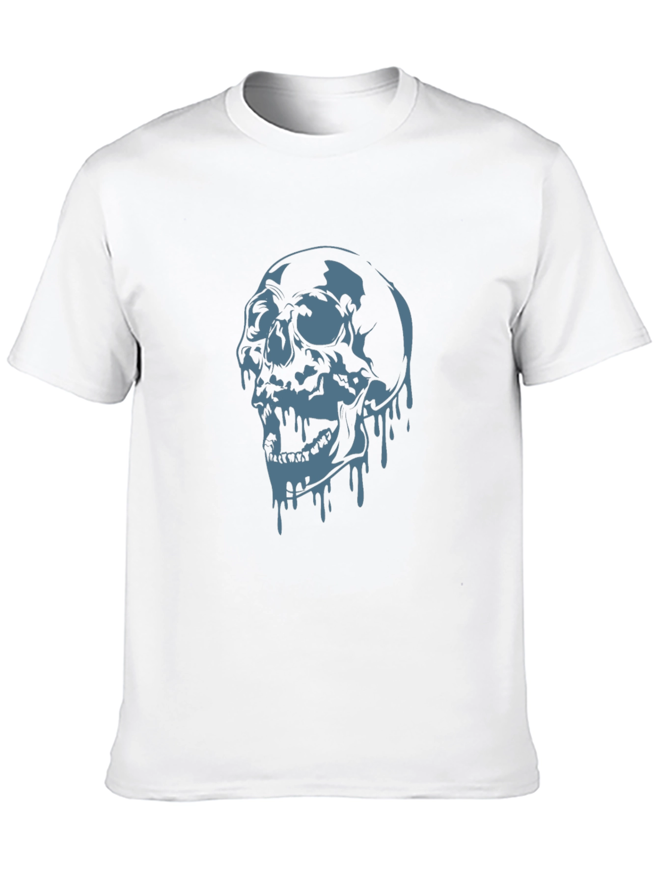 Edgy Skull Graphic T-Shirt - Black