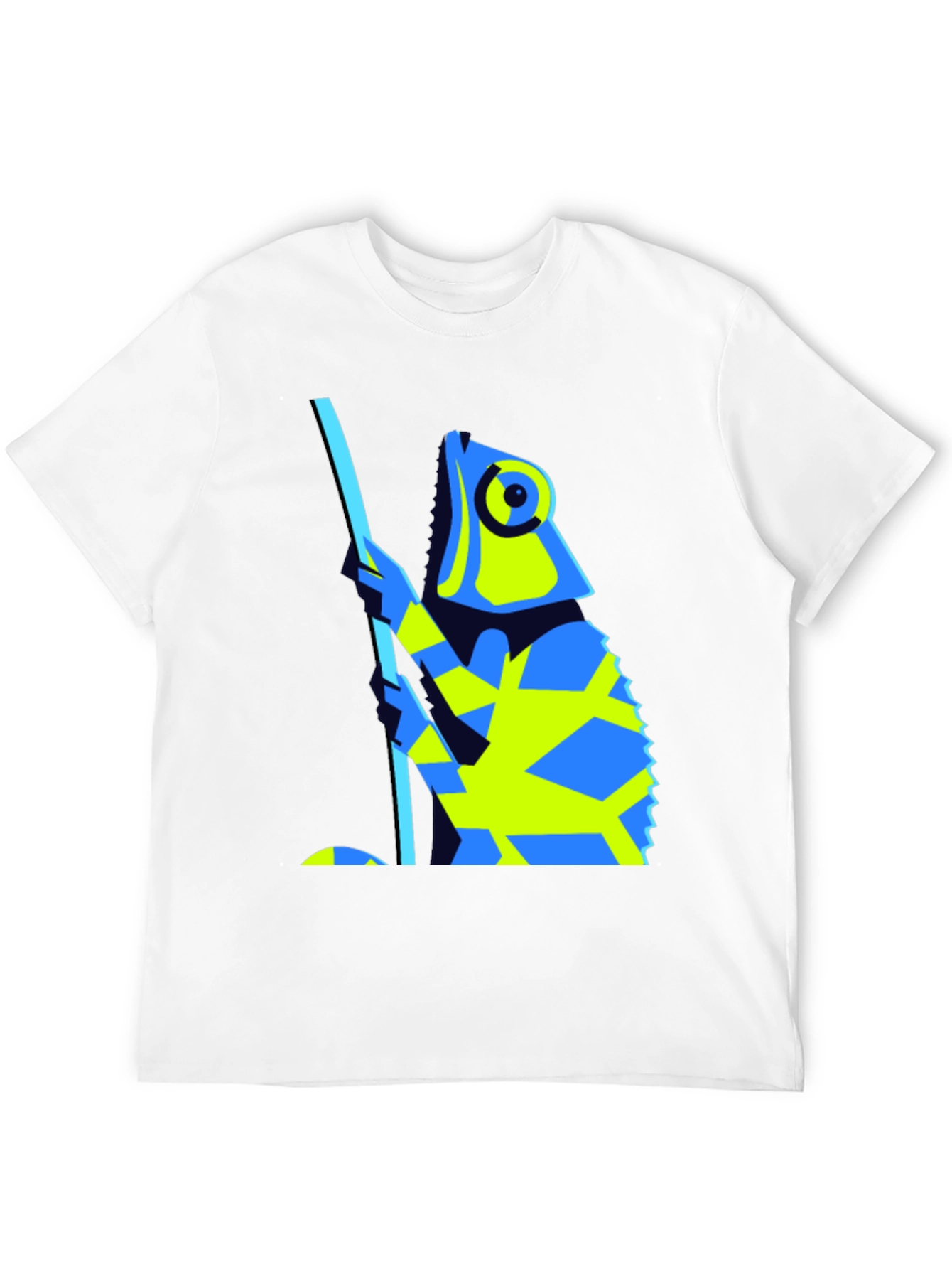 Abstract Chameleon Graphic Tee