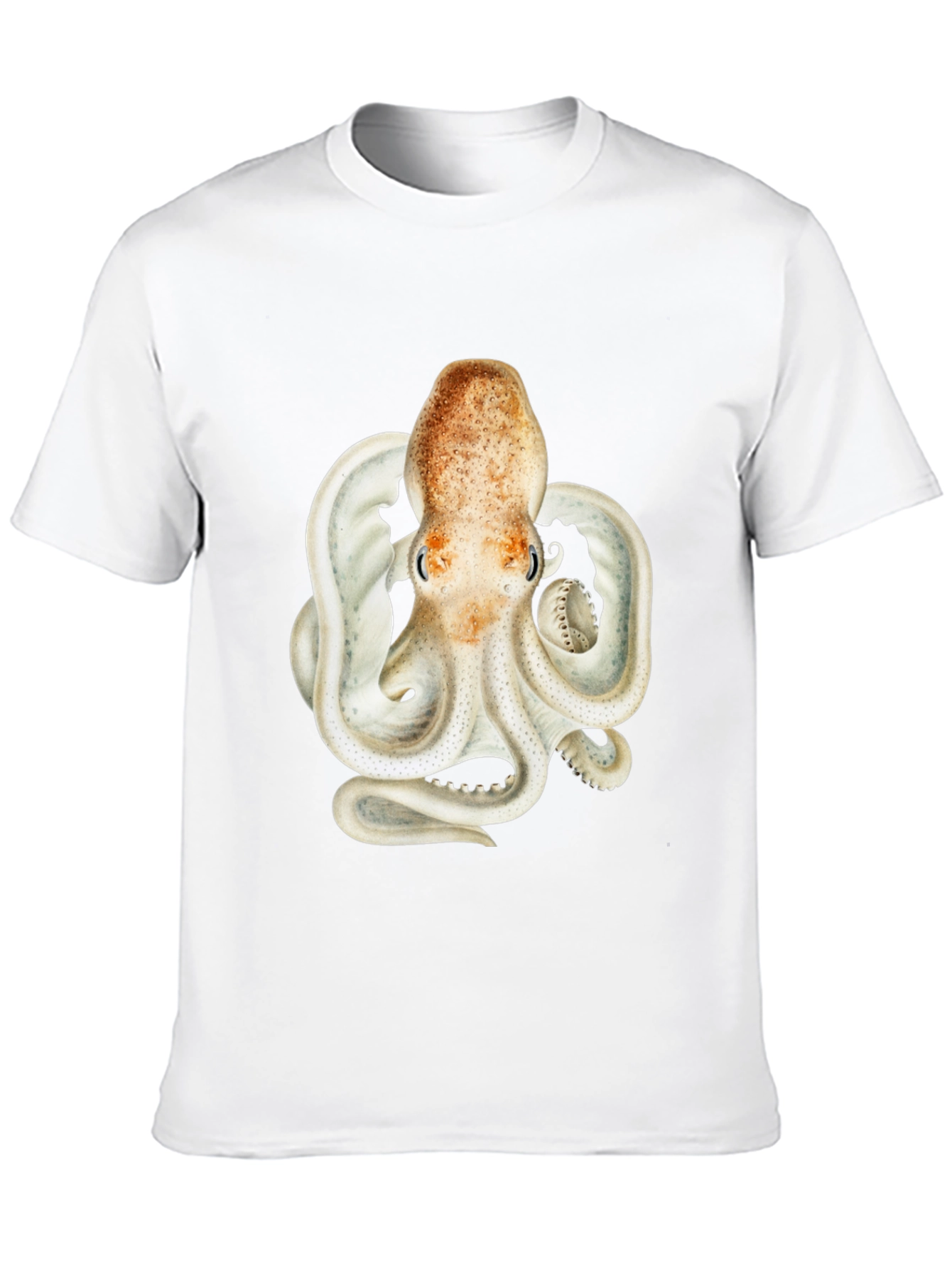 Octopus Graphic Tee - Black Cotton Blend