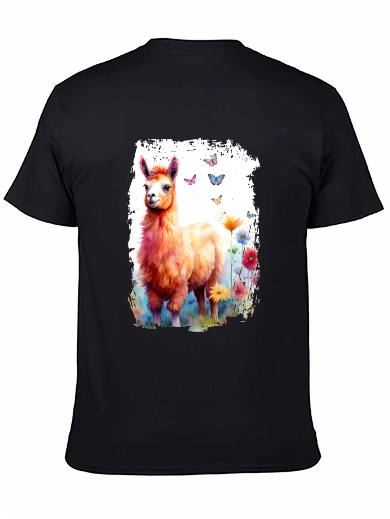 Llama Watercolor Graphic Tee