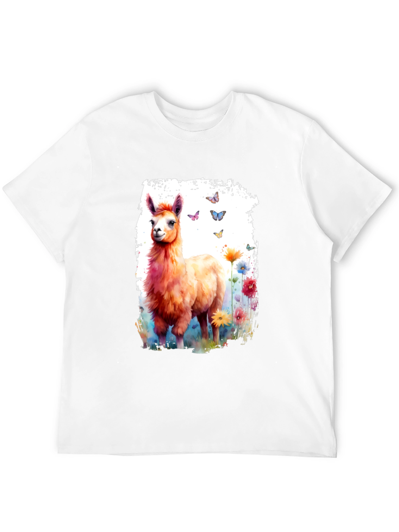 Llama Watercolor Graphic Tee