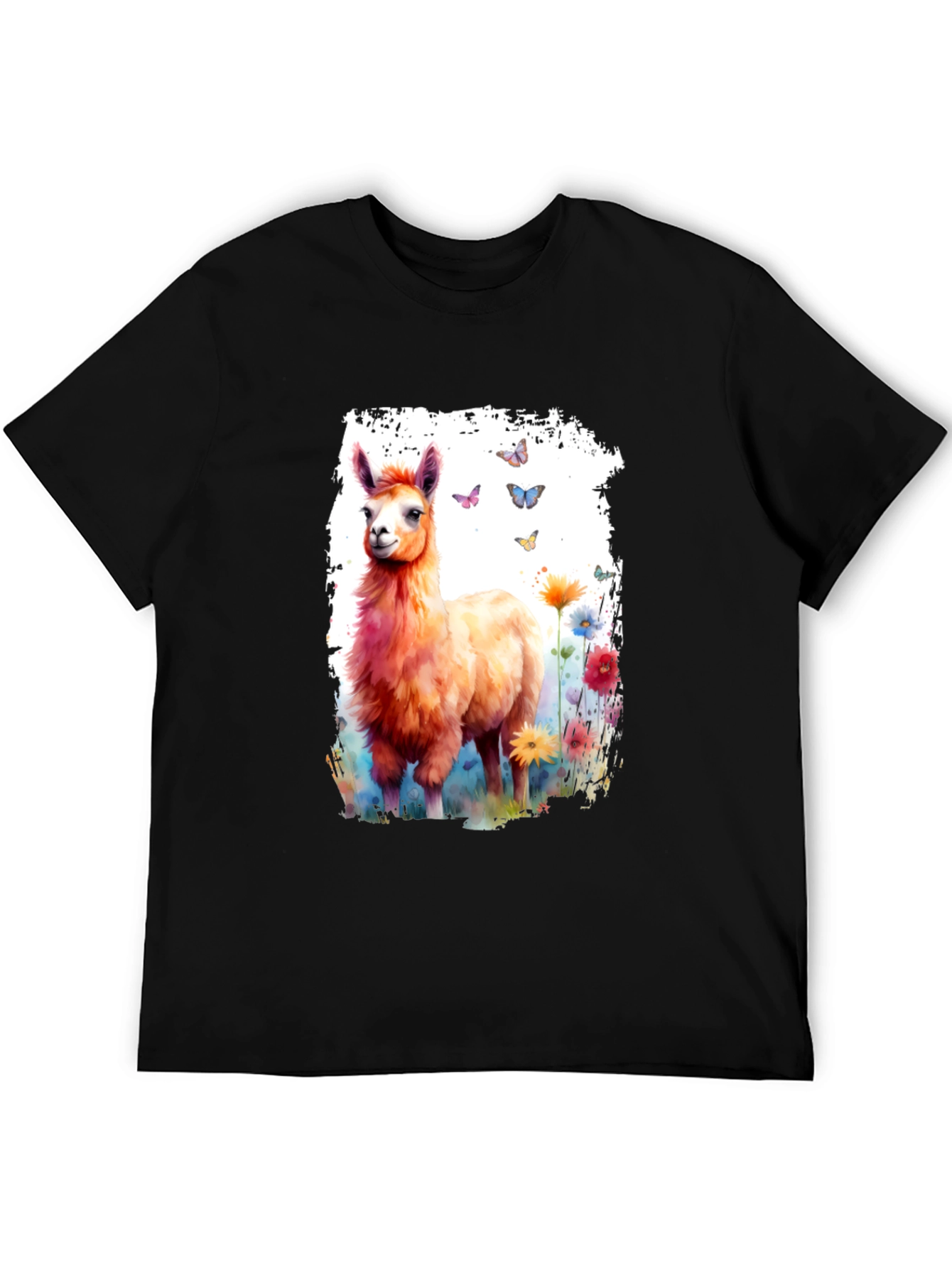 Llama Watercolor Graphic Tee