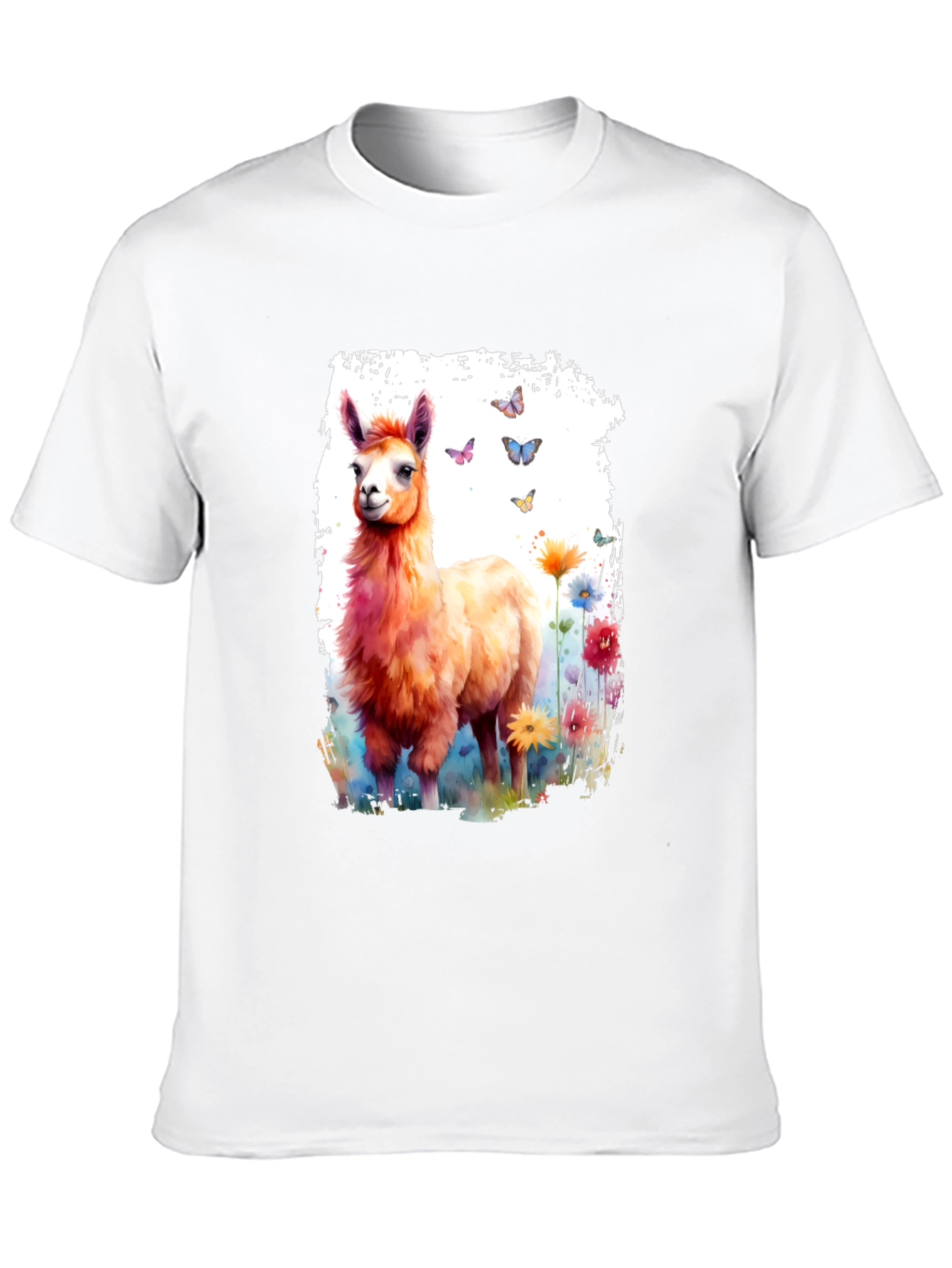Llama Watercolor Graphic Tee