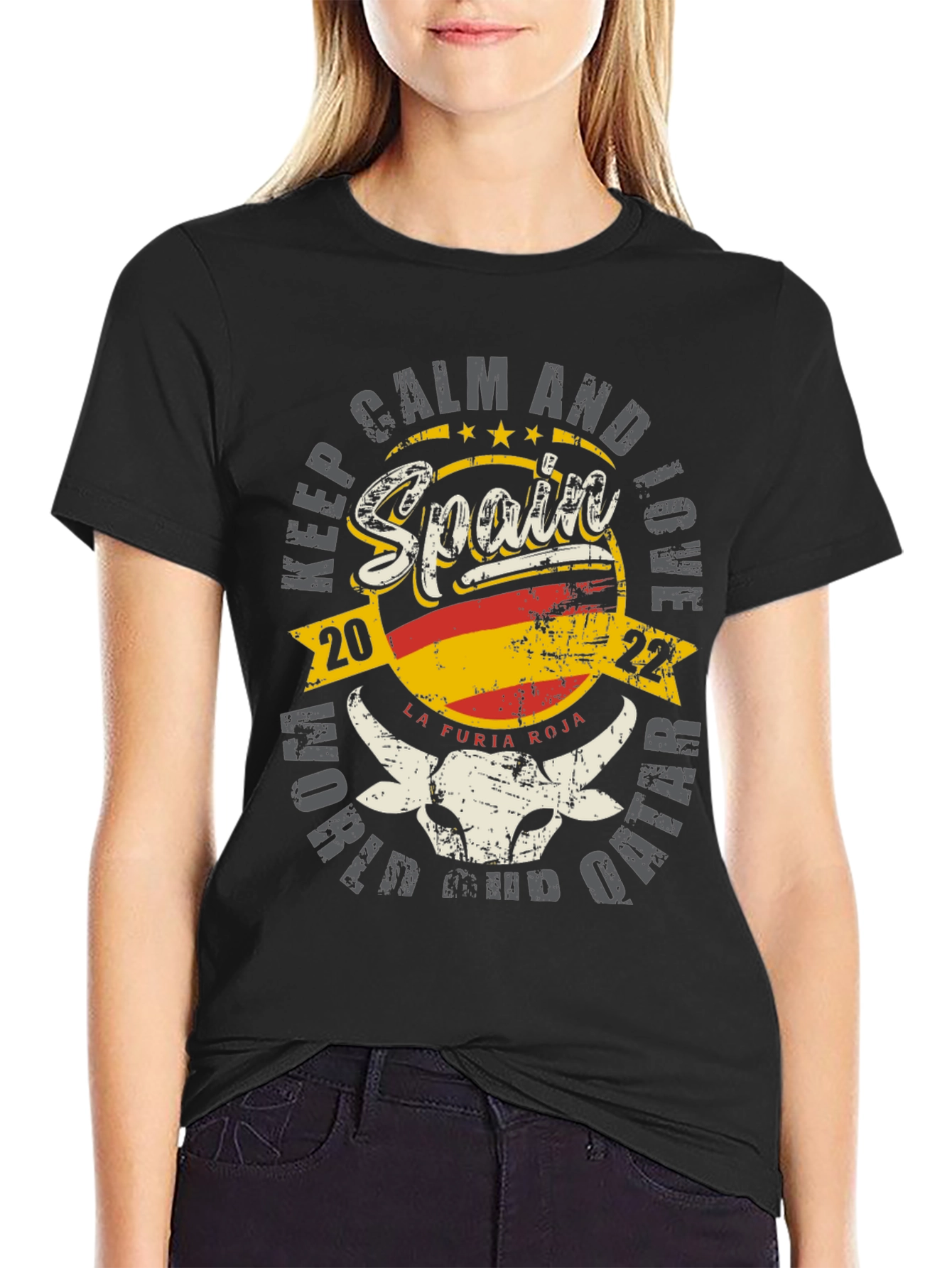 Spain World Cup 2022 La Furia Roja T-Shirt