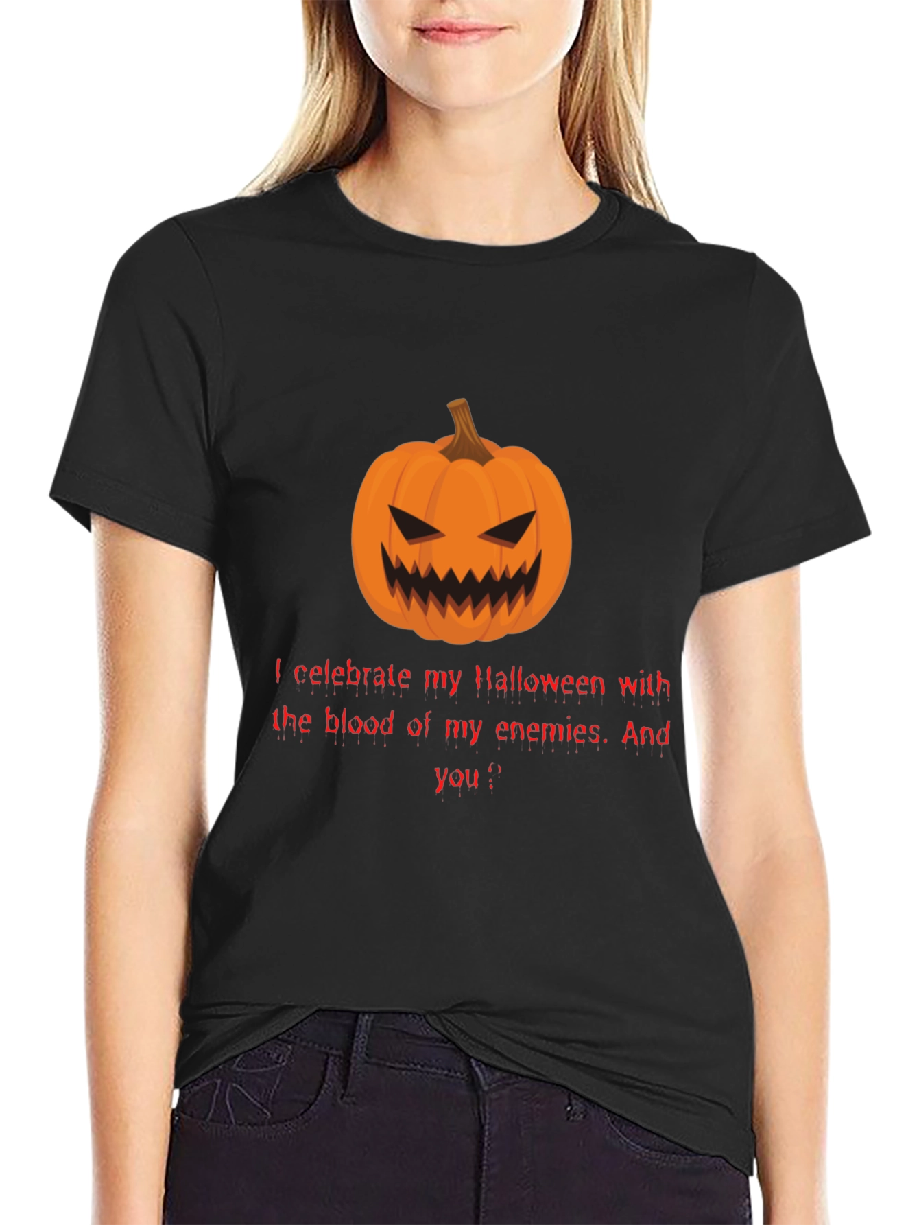 Halloween Pumpkin T-Shirt - Enemies Blood