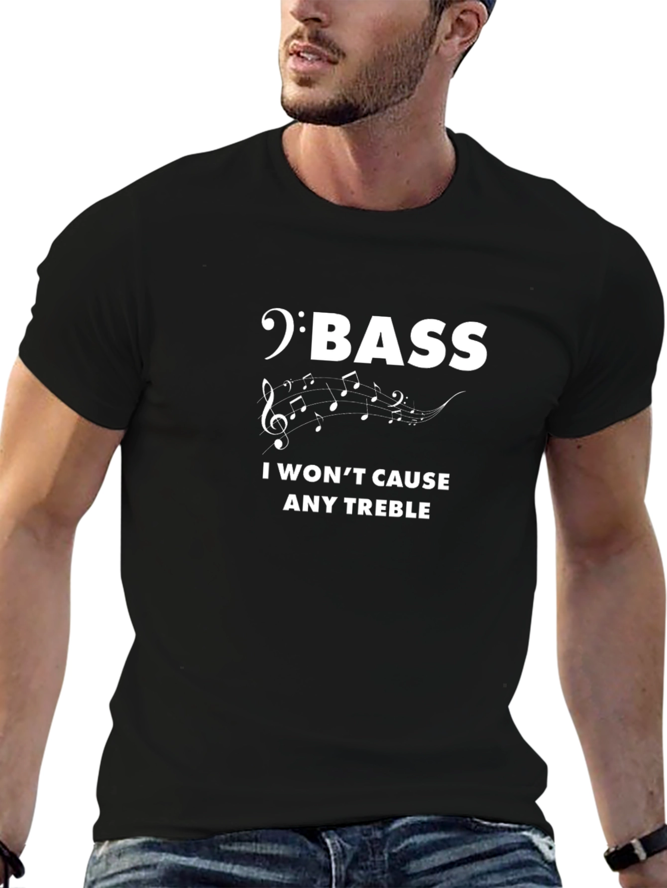 Bass Clef Music Humor T-Shirt