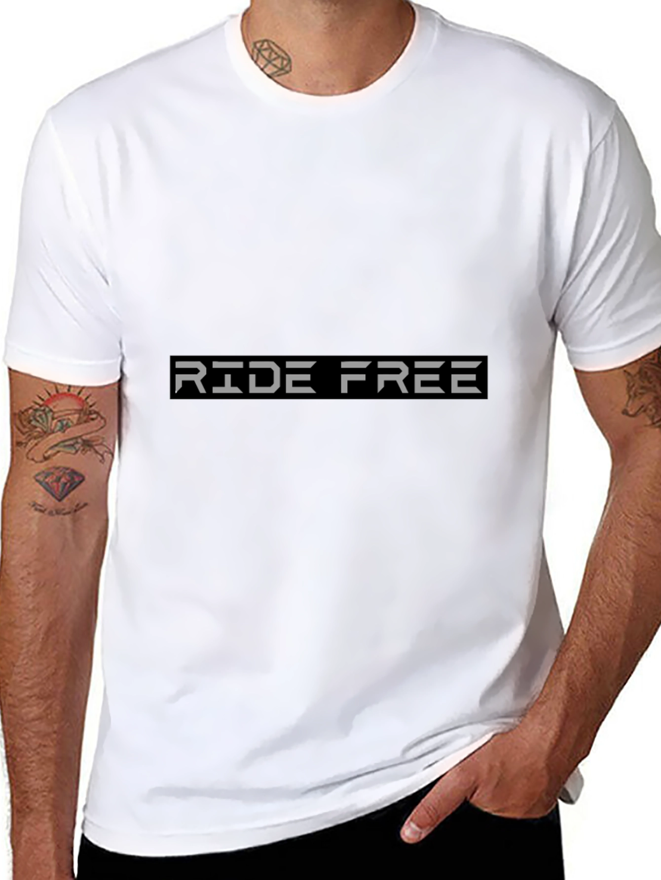 Ride Free Graphic Tee - Mens Black T-Shirt