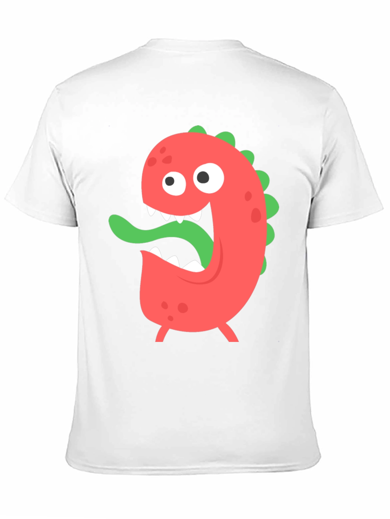 Funny Monster Graphic T-Shirt - Black