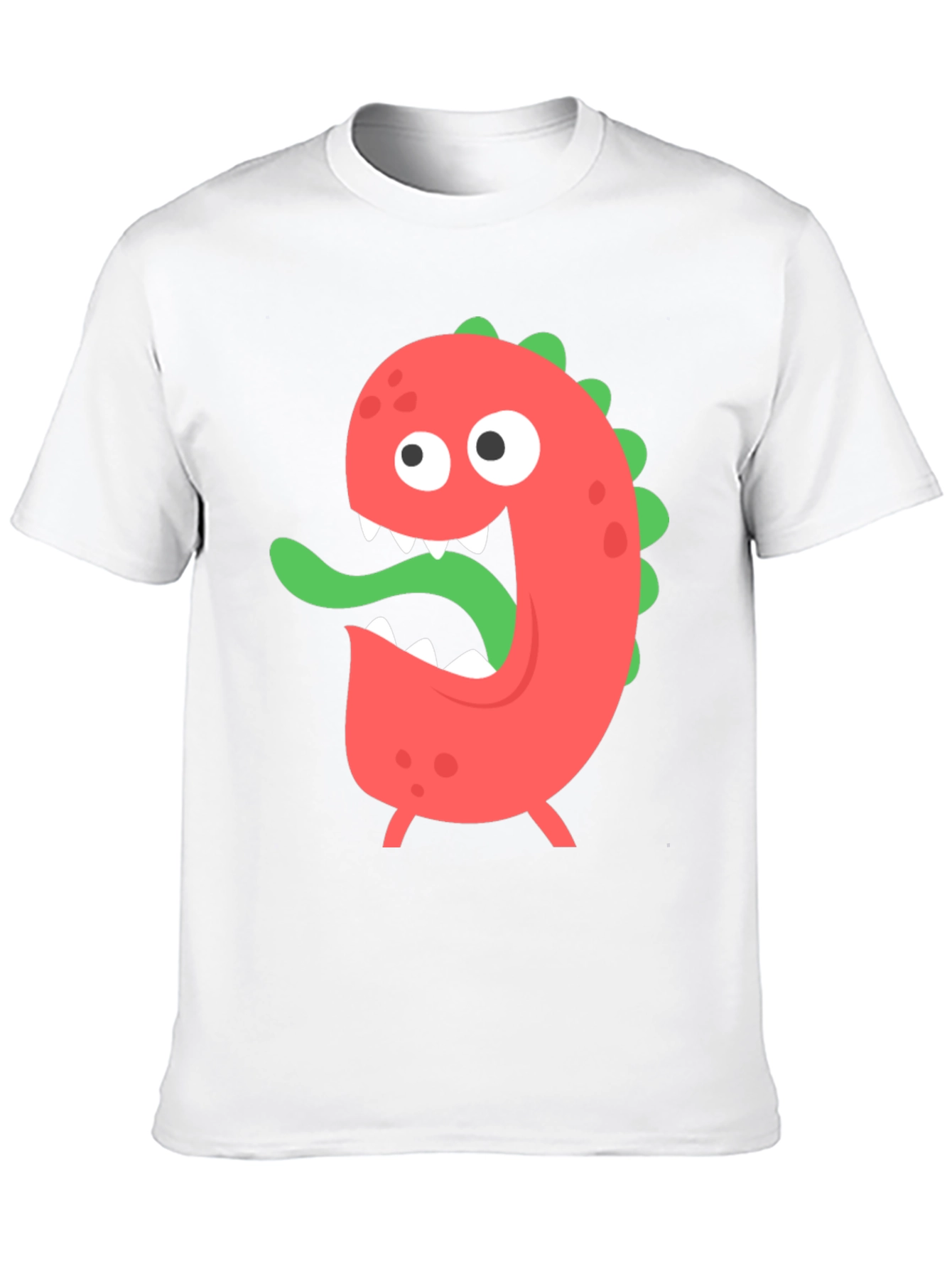 Funny Monster Graphic T-Shirt - Black