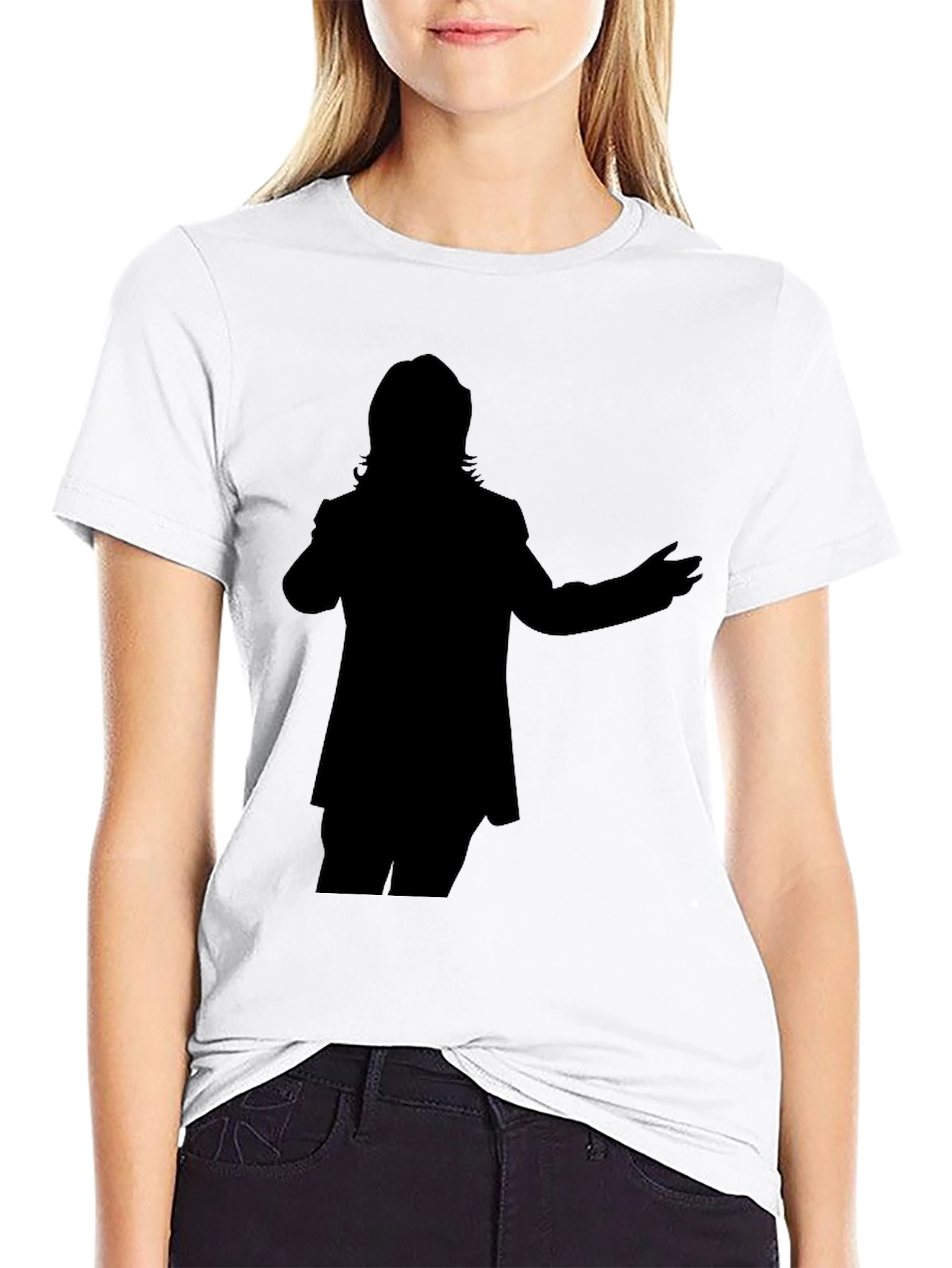 Silhouette Graphic Tee - Casual Black T-Shirt
