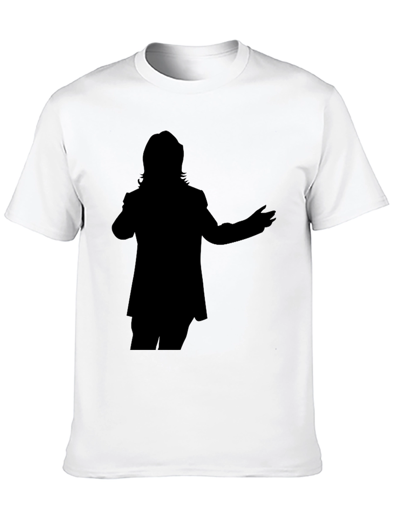 Silhouette Graphic Tee - Casual Black T-Shirt
