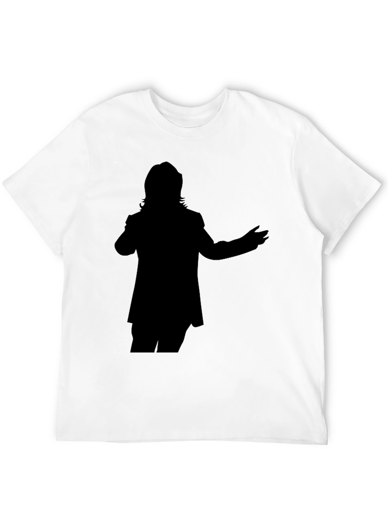 Silhouette Graphic Tee - Casual Black T-Shirt