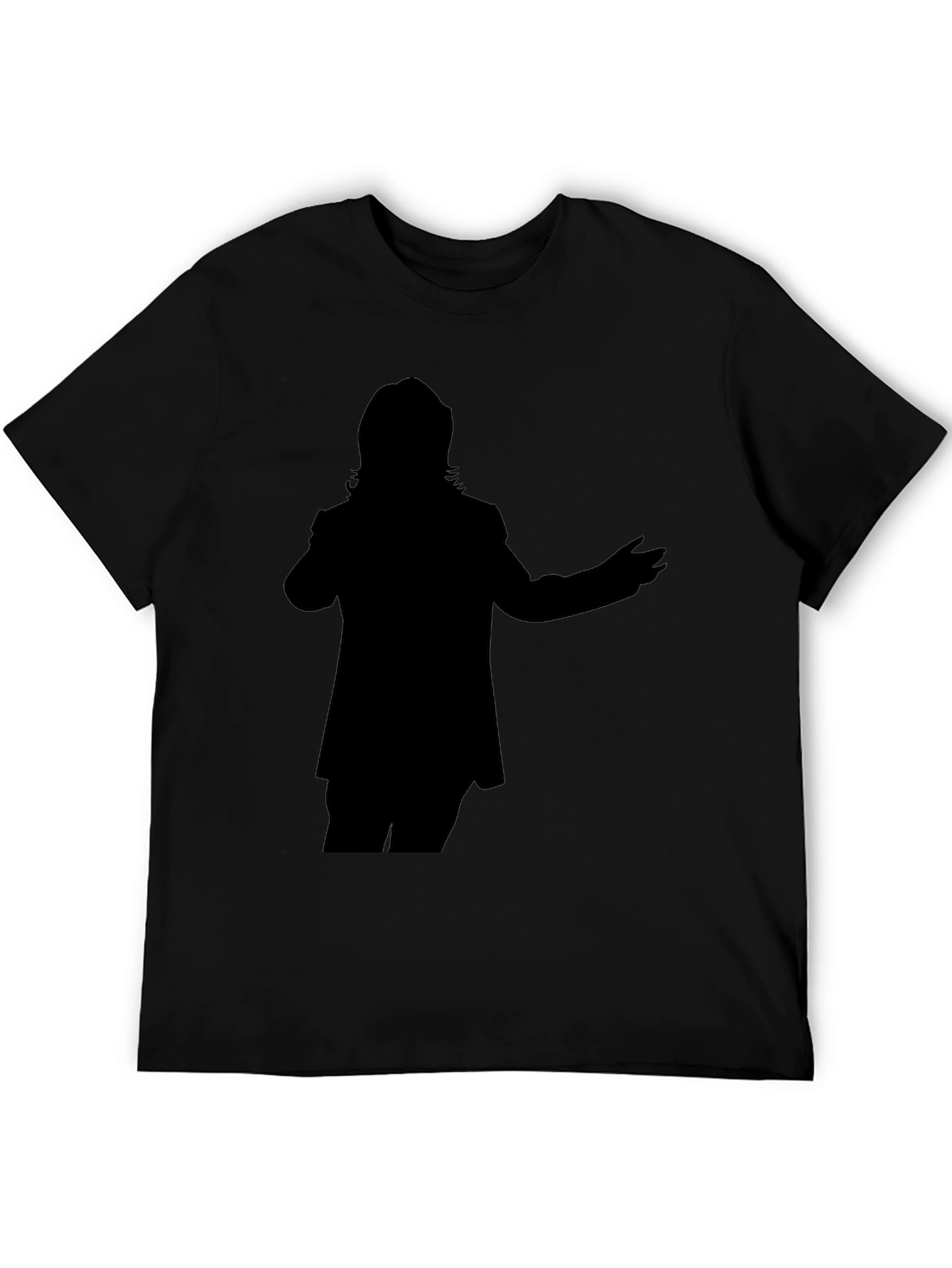 Silhouette Graphic Tee - Casual Black T-Shirt