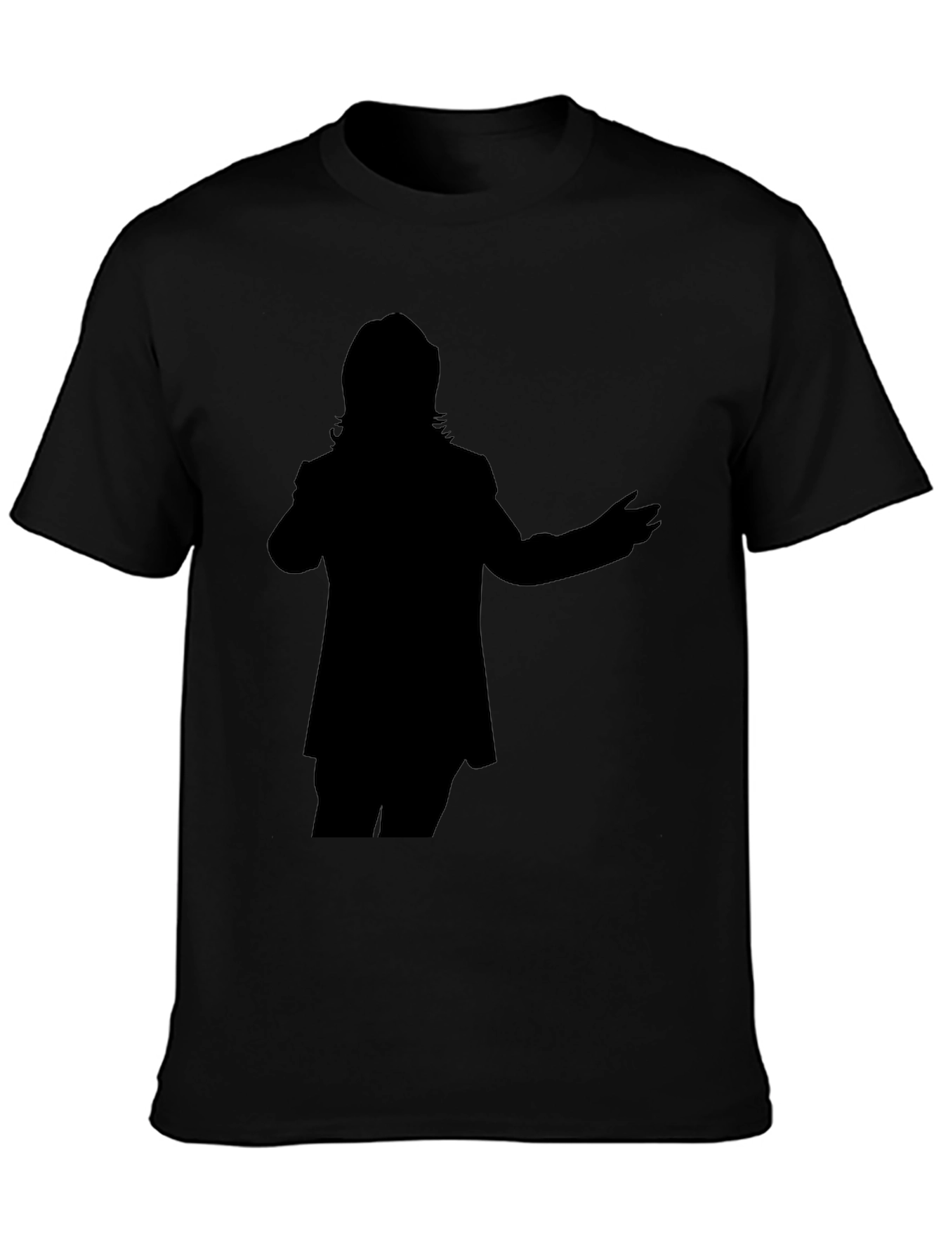 Silhouette Graphic Tee - Casual Black T-Shirt