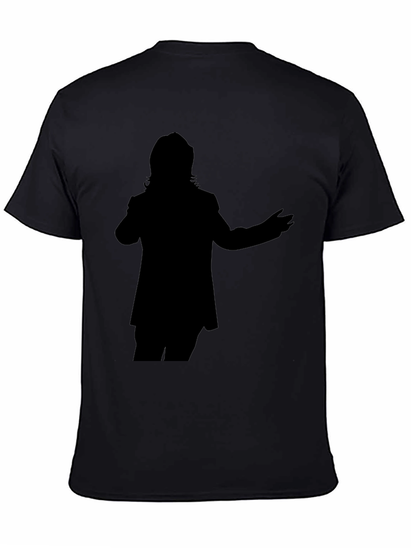 Silhouette Graphic Tee - Casual Black T-Shirt