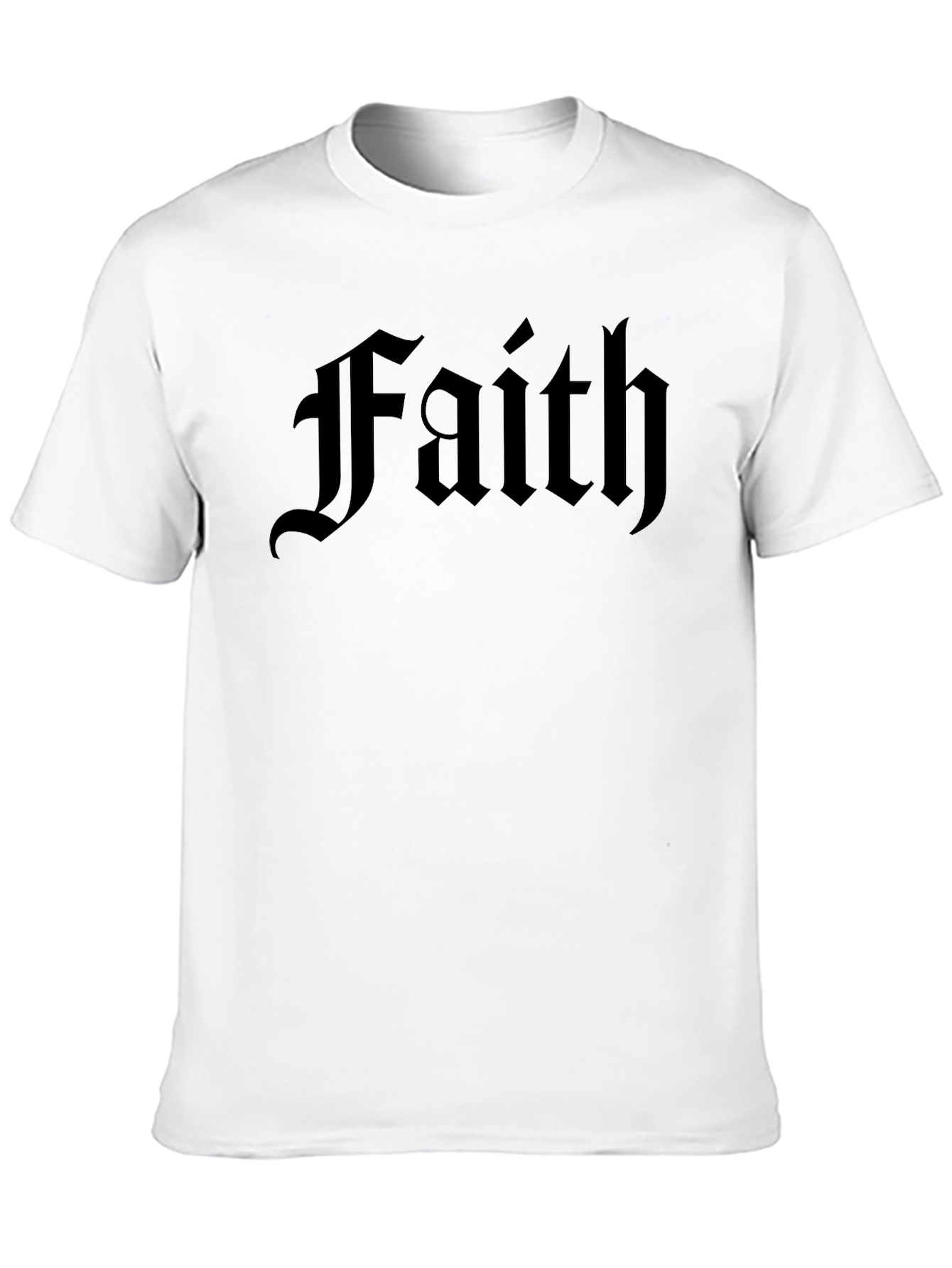 Faith Graphic Tee - Premium Cotton Black Shirt
