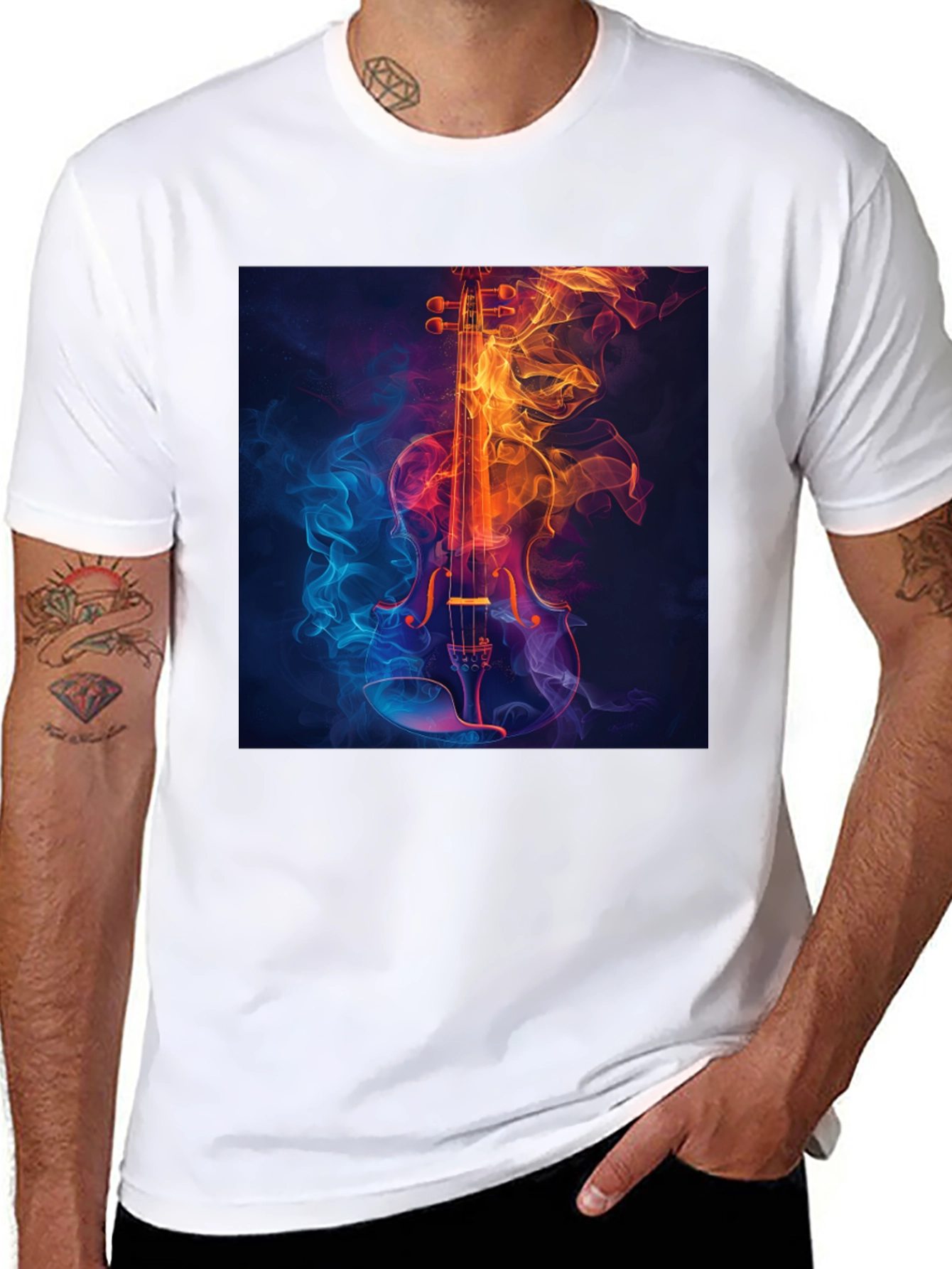 Fiery Violin Graphic Tee
