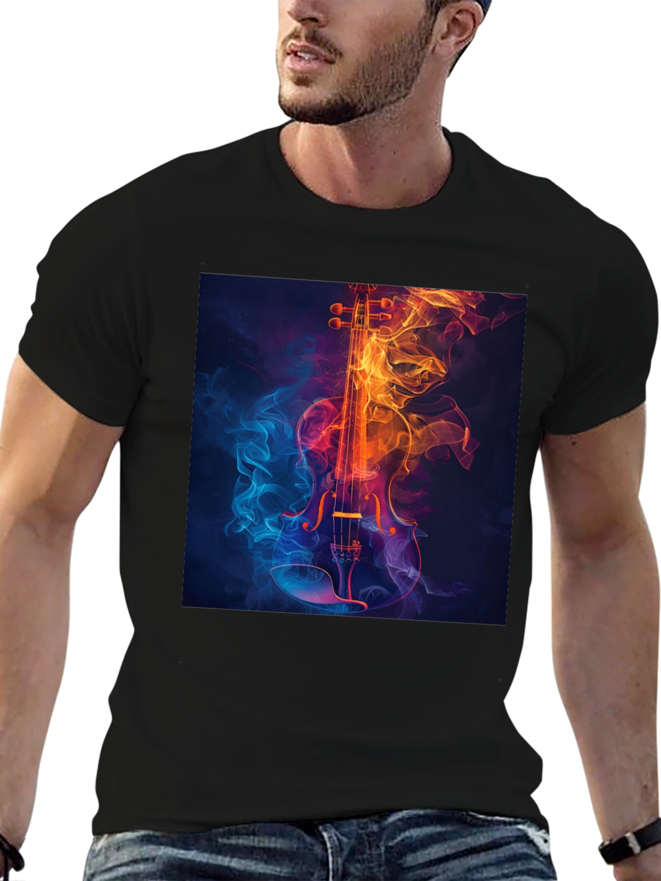 Fiery Violin Graphic Tee