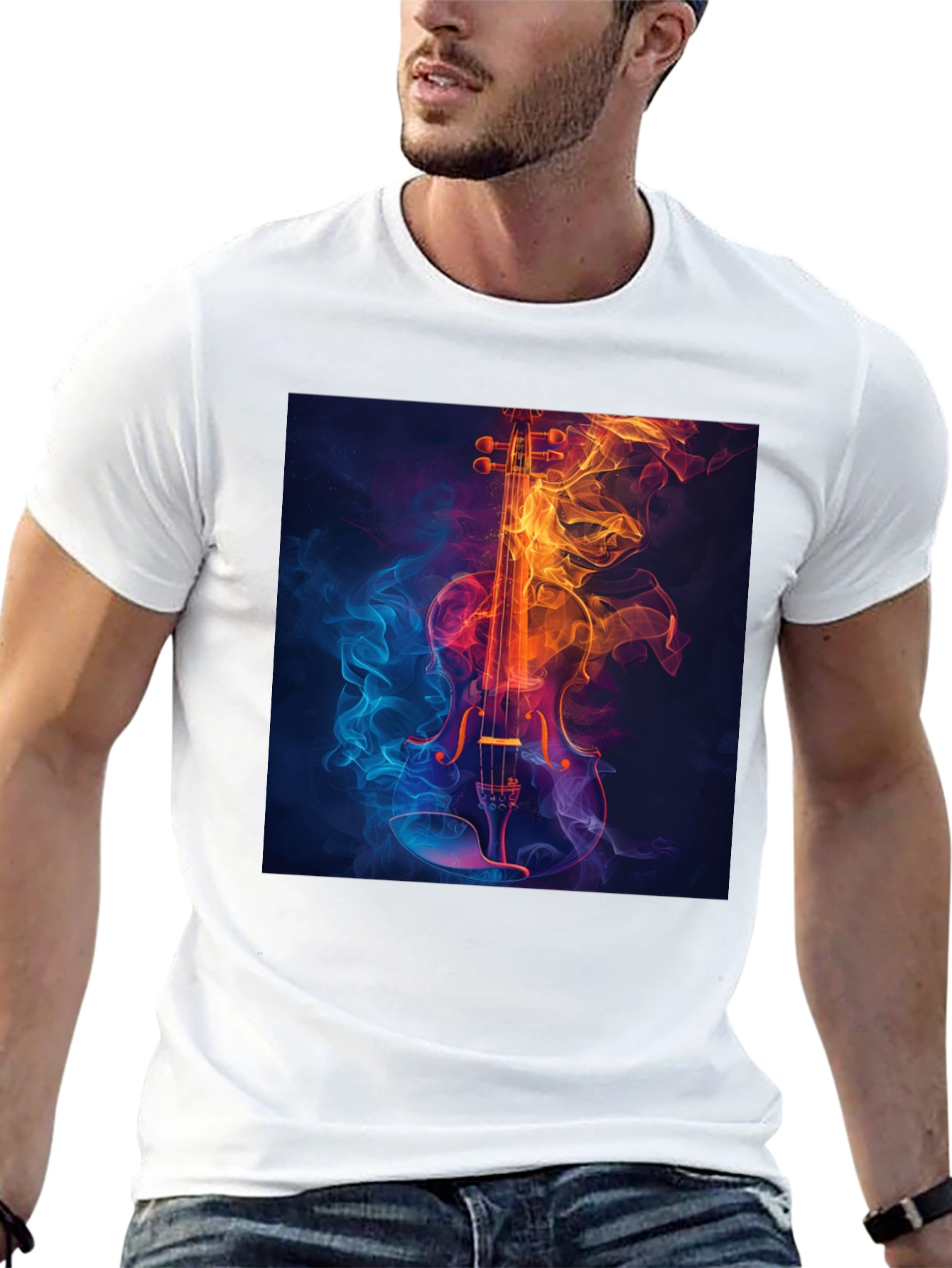 Fiery Violin Graphic Tee
