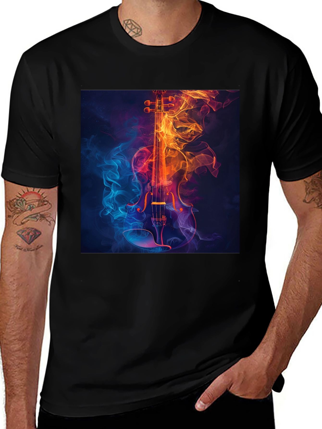 Fiery Violin Graphic Tee