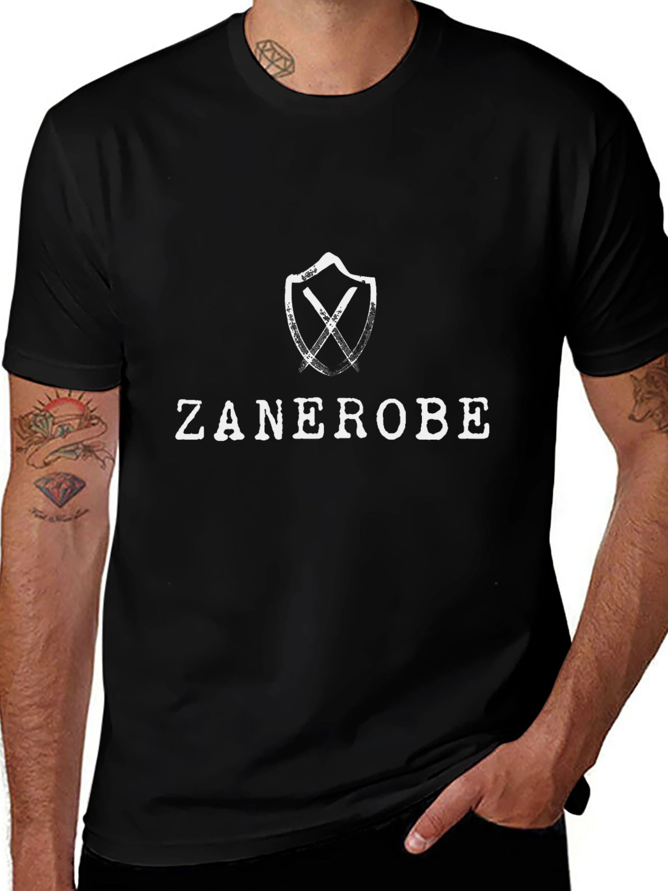 ZANEROBE Graphic Print Black T-Shirt