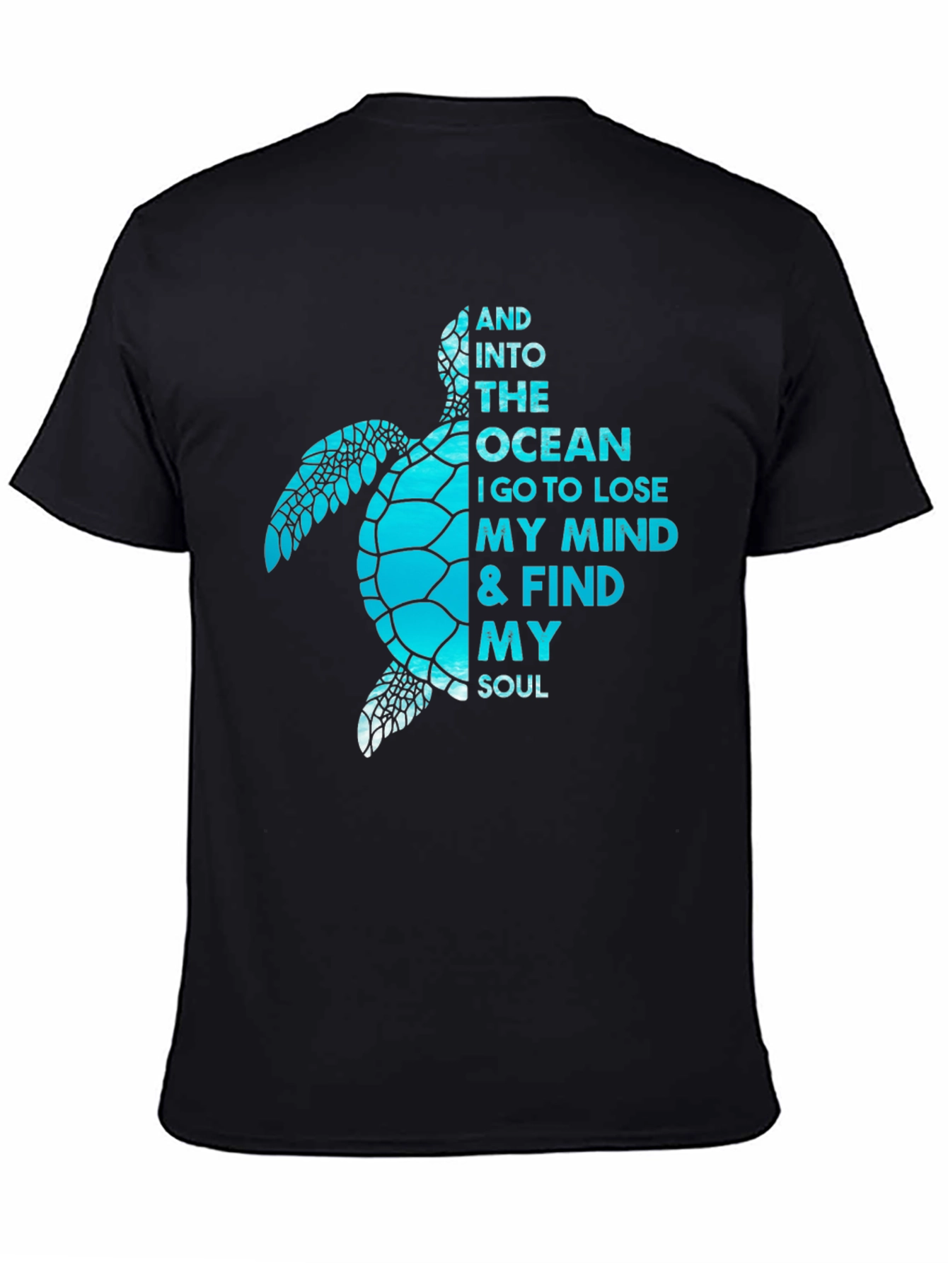 Ocean Turtle Soulful Graphic Tee - Black