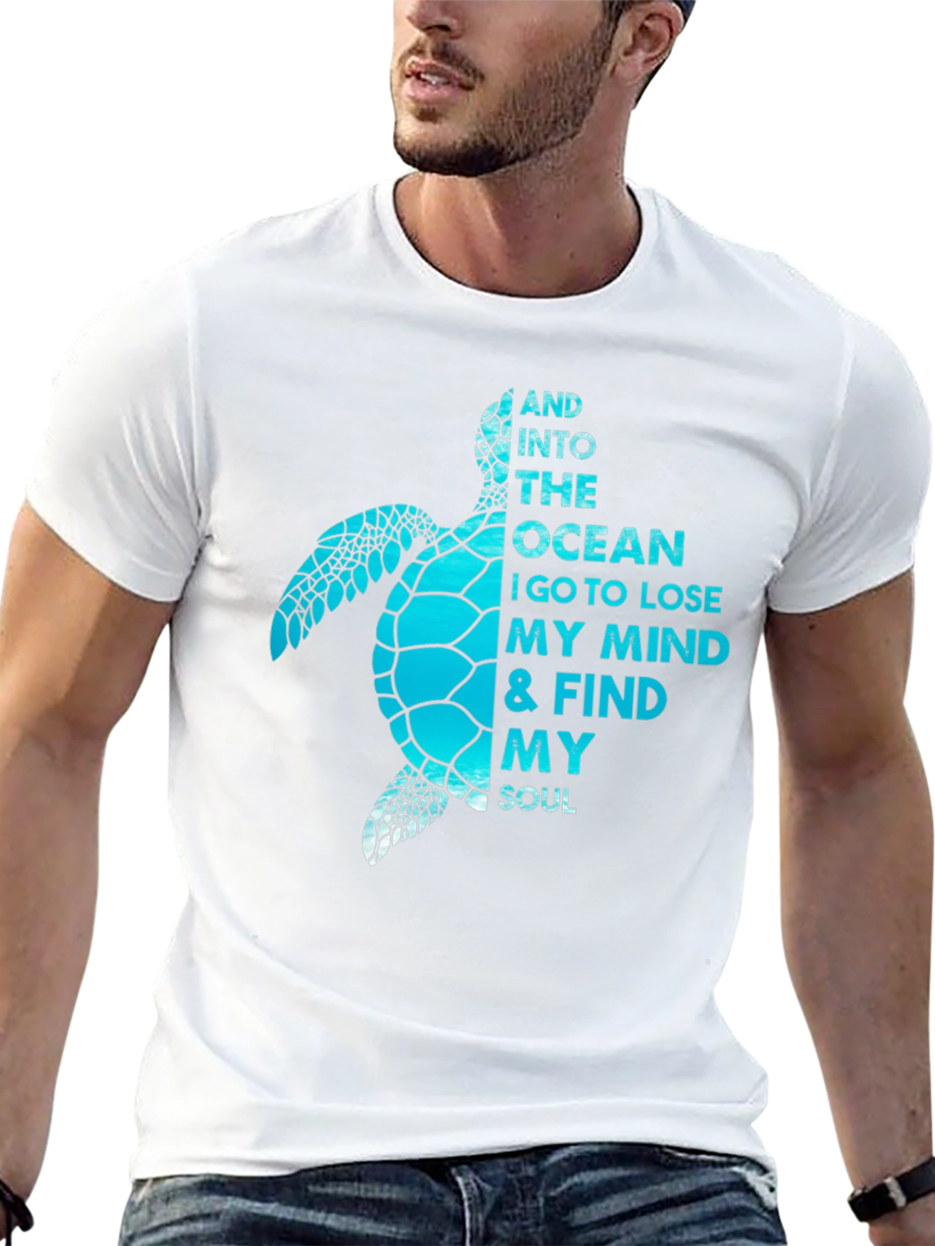 Ocean Turtle Soulful Graphic Tee - Black
