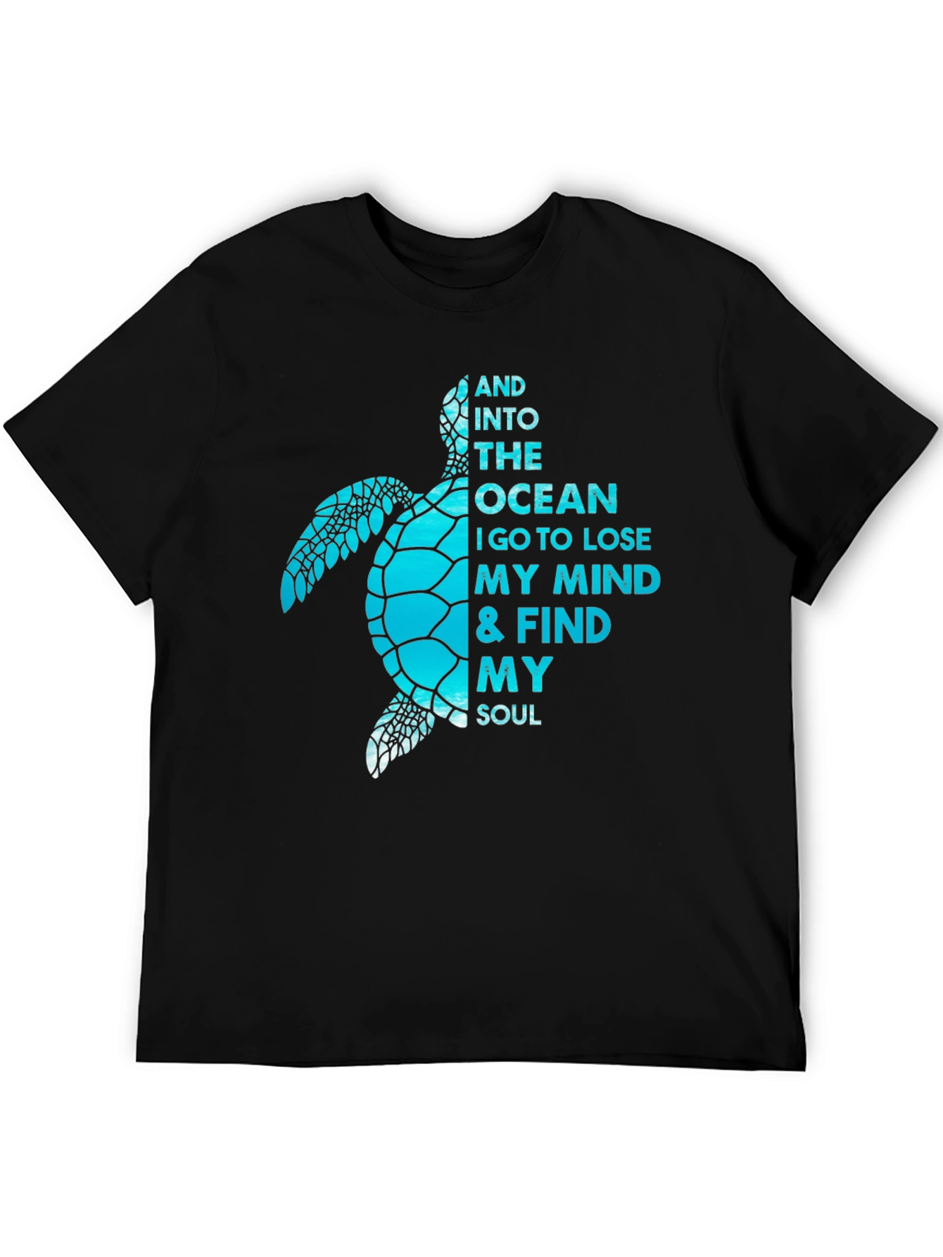 Ocean Turtle Soulful Graphic Tee - Black