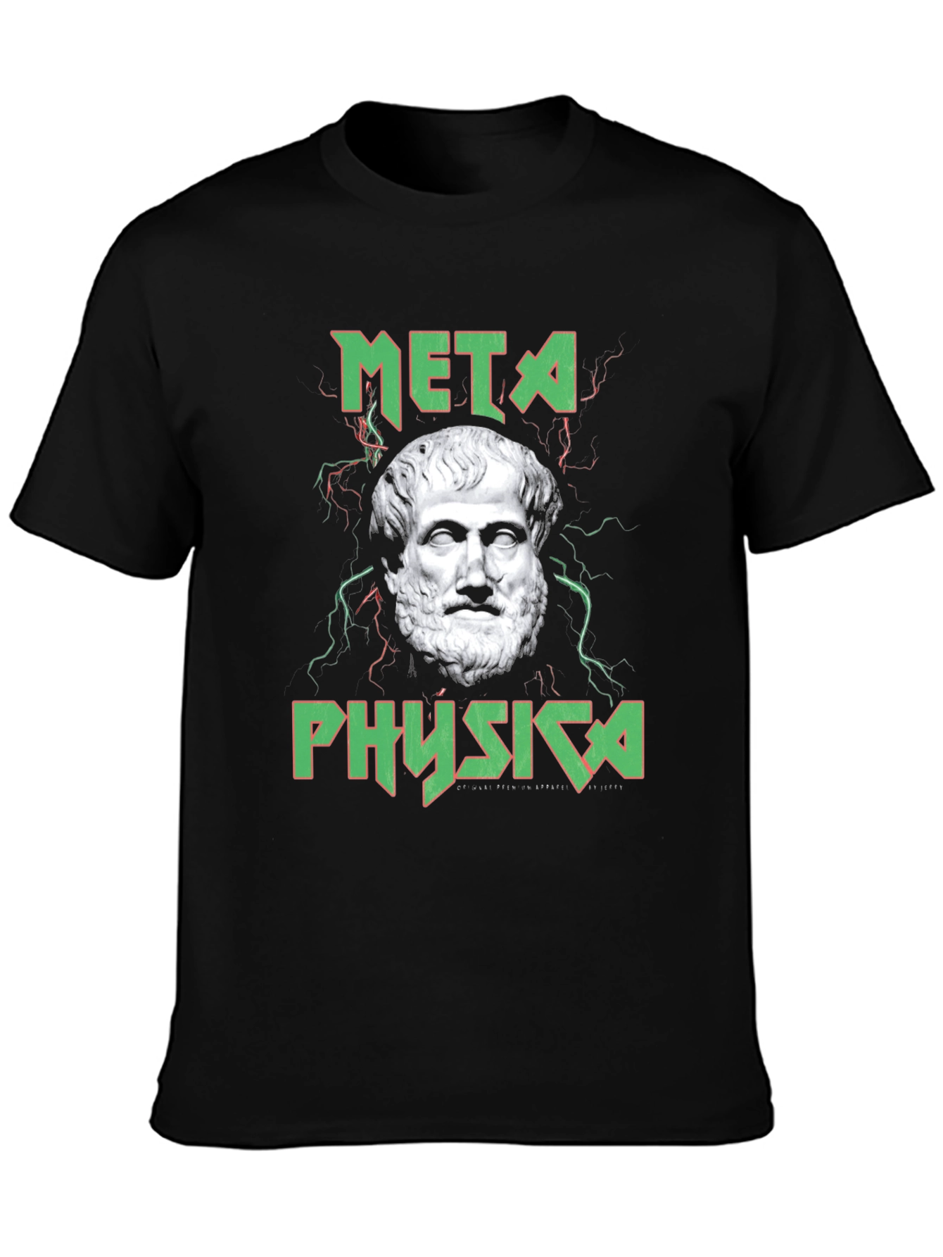 Metaphysica Black T-Shirt with Bust Image