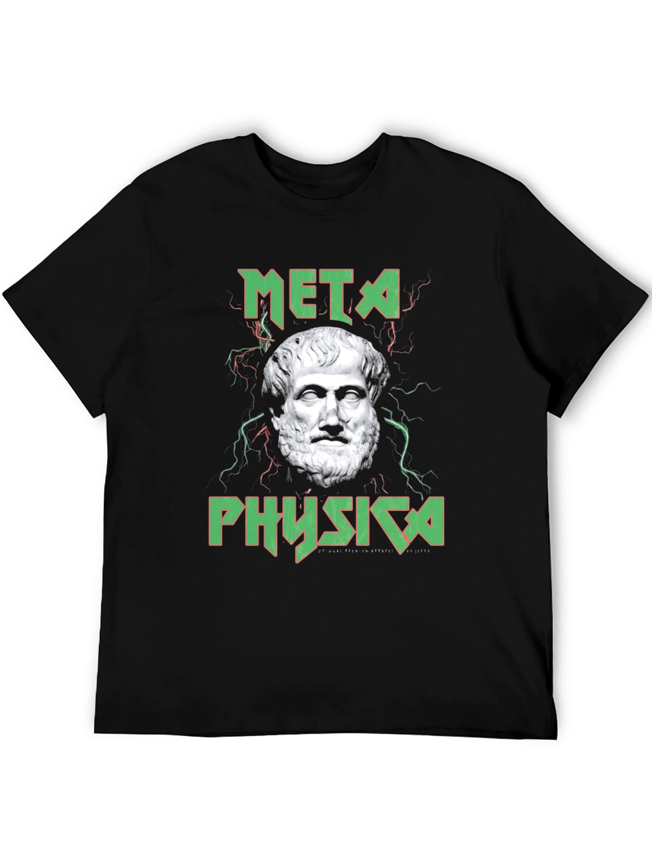 Metaphysica Black T-Shirt with Bust Image
