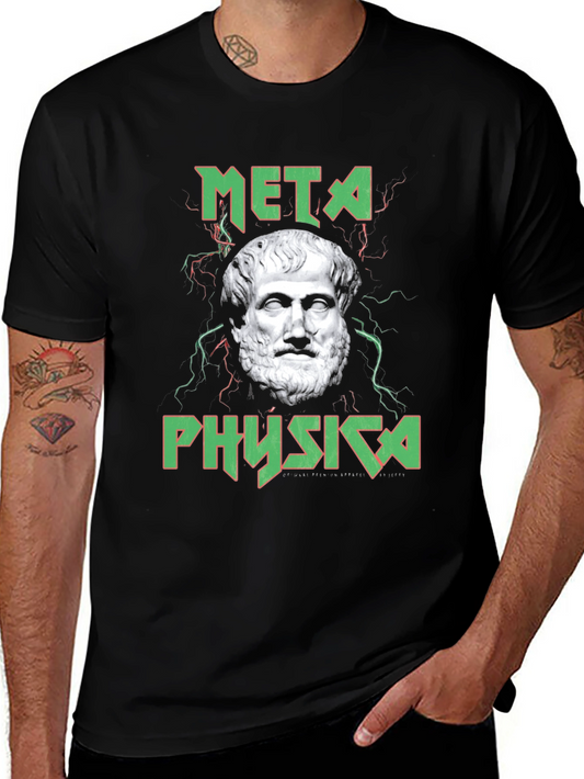 Metaphysica Black T-Shirt with Bust Image