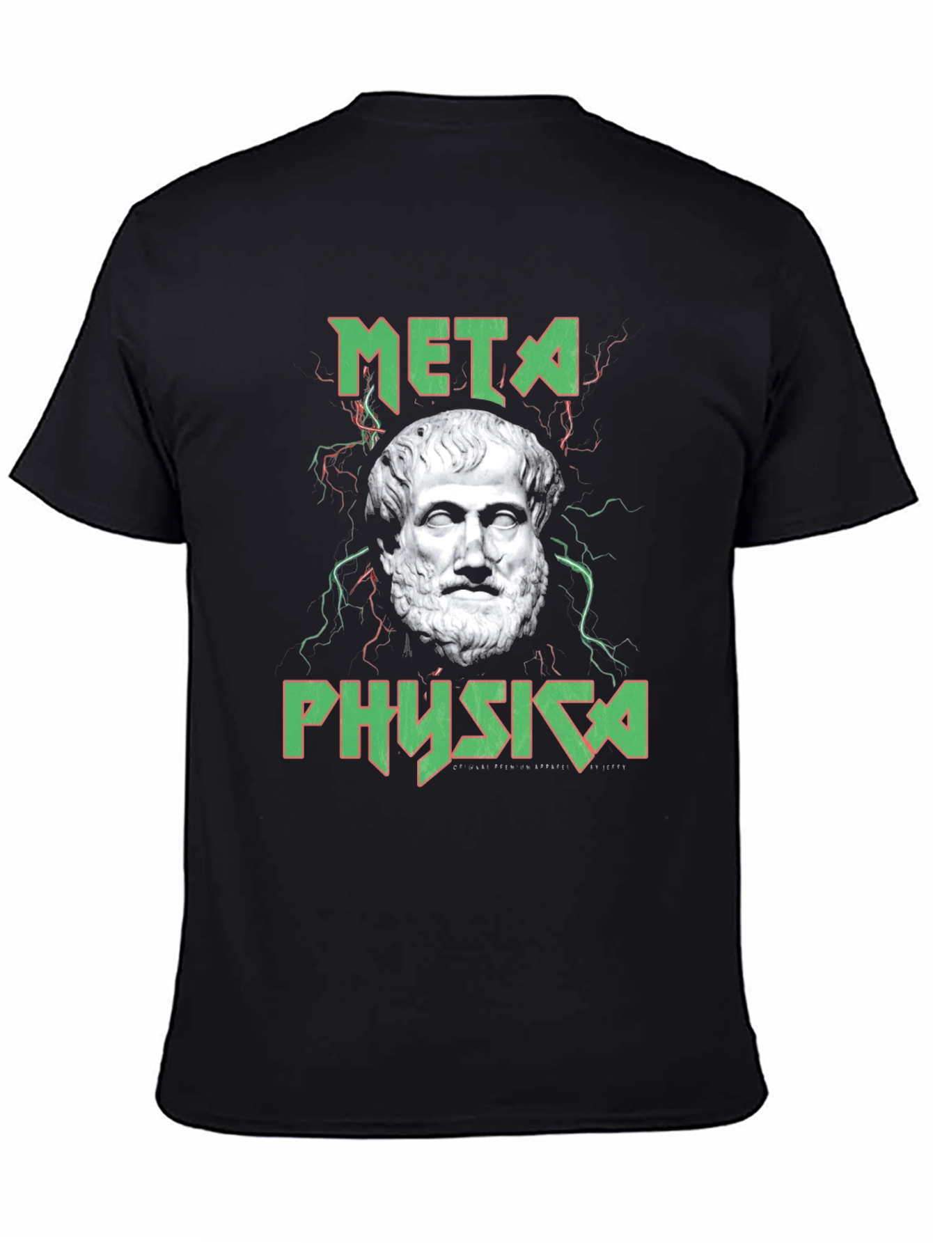 Metaphysica Black T-Shirt with Bust Image