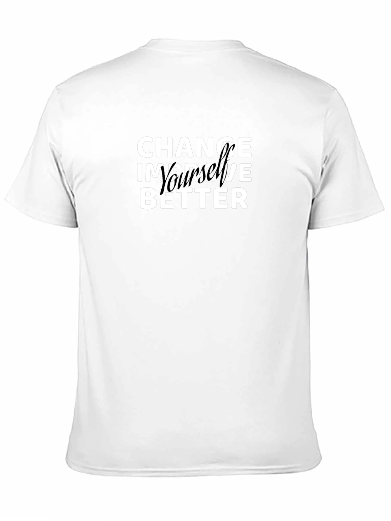 Change Improve Better Black T-Shirt