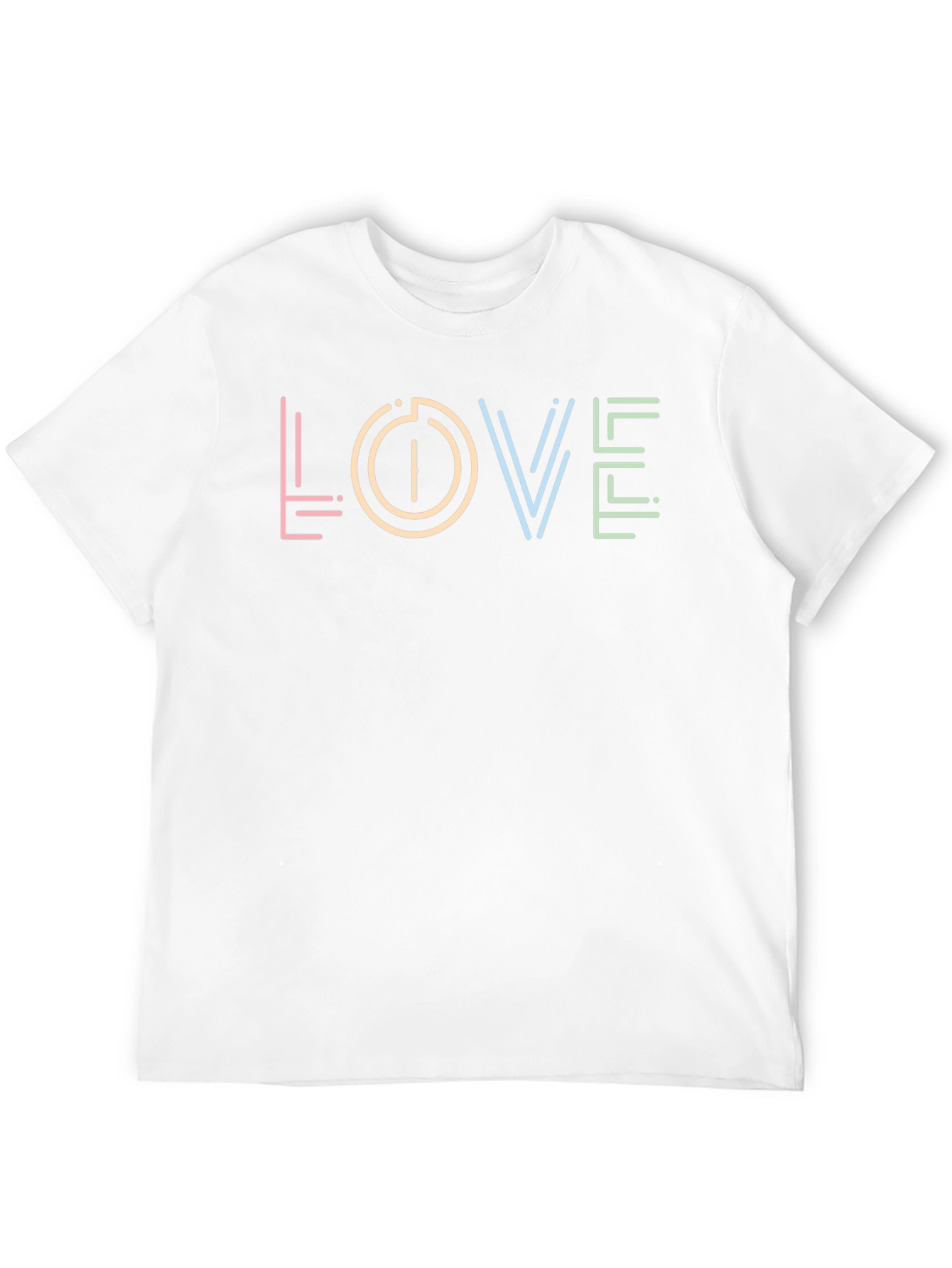 Love Neon Graphic Tee - Casual Comfort Style