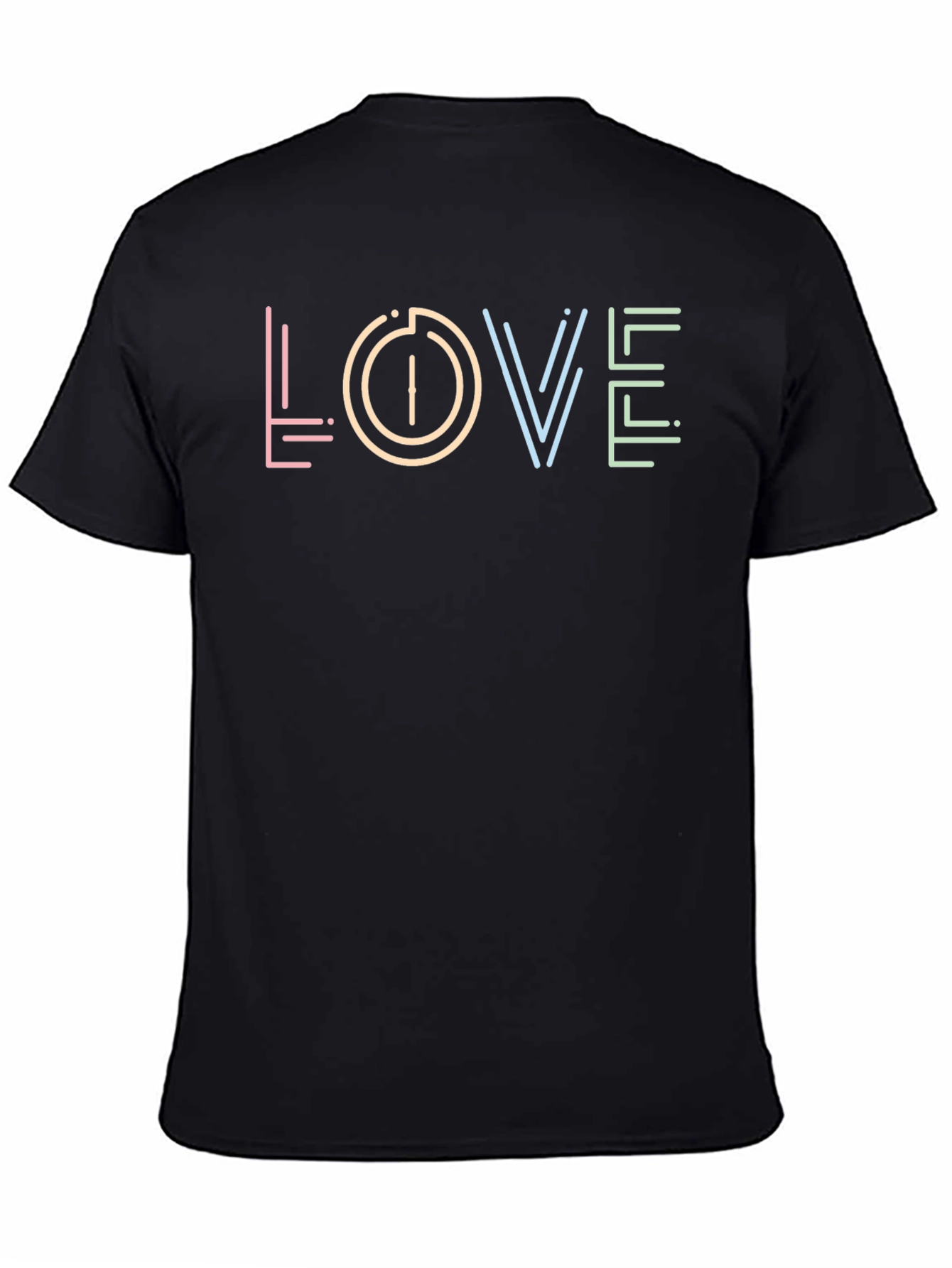 Love Neon Graphic Tee - Casual Comfort Style
