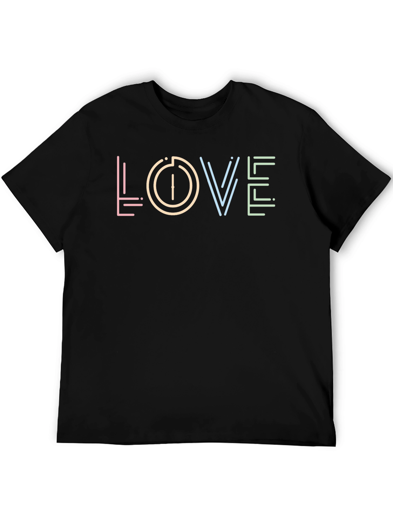 Love Neon Graphic Tee - Casual Comfort Style
