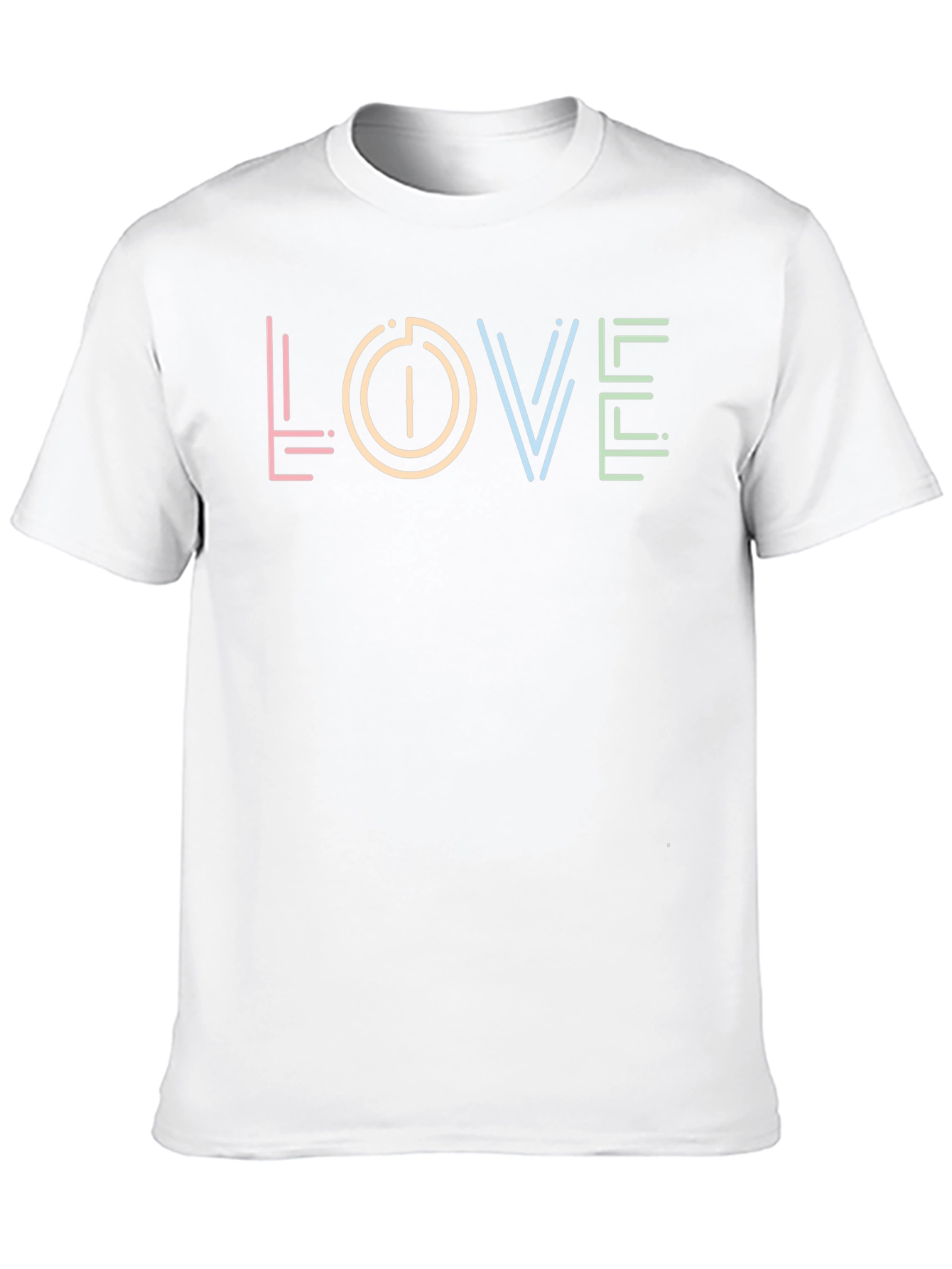 Love Neon Graphic Tee - Casual Comfort Style