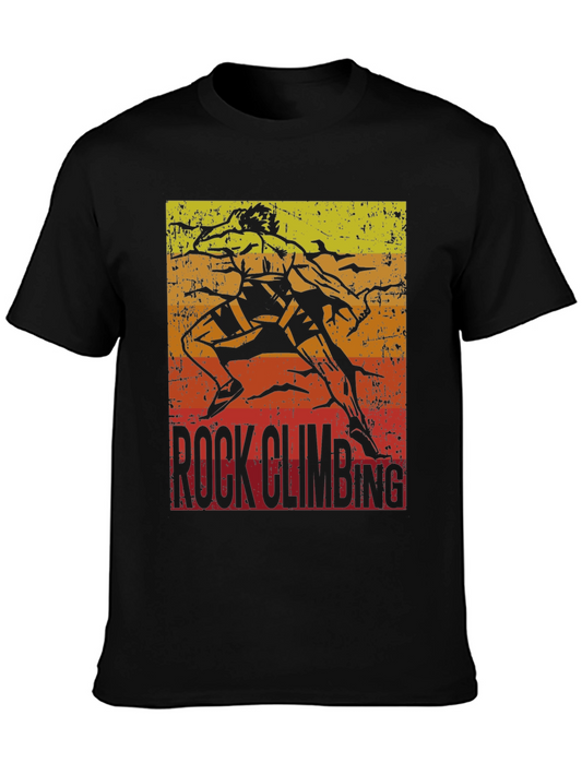 Rock Climbing Retro Graphic T-Shirt