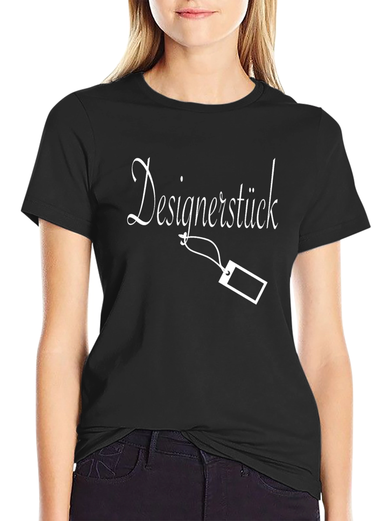 Designerstück Black T-Shirt