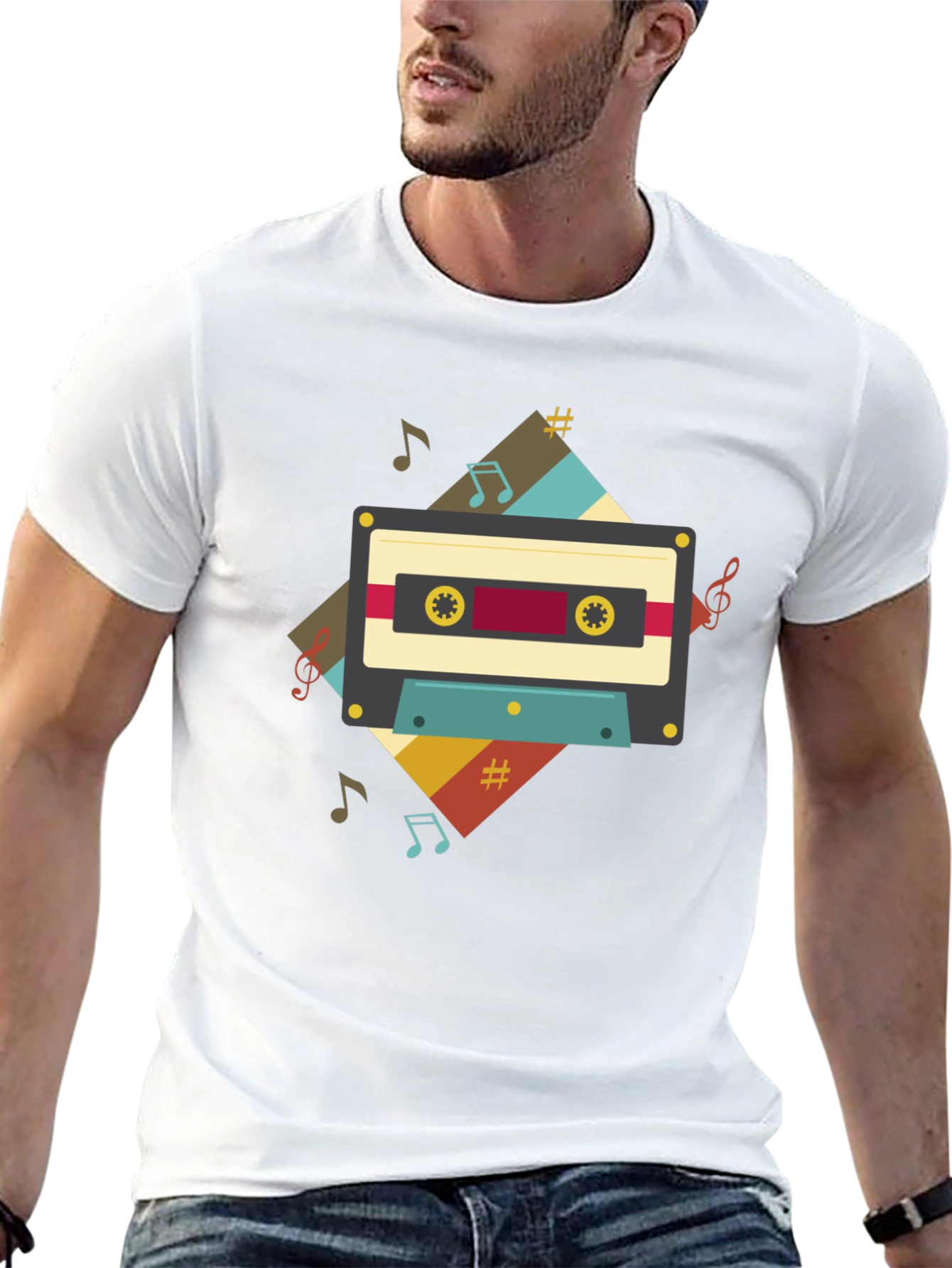 Retro Cassette Tape Music T-Shirt