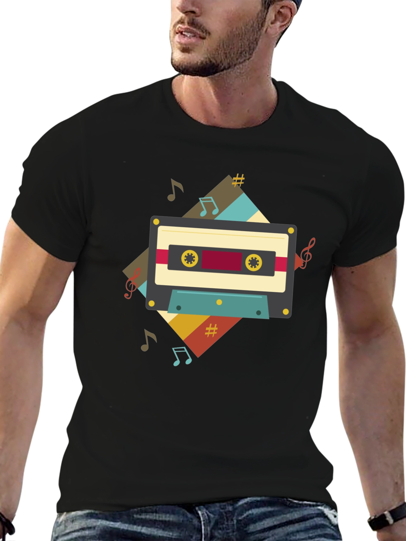 Retro Cassette Tape Music T-Shirt