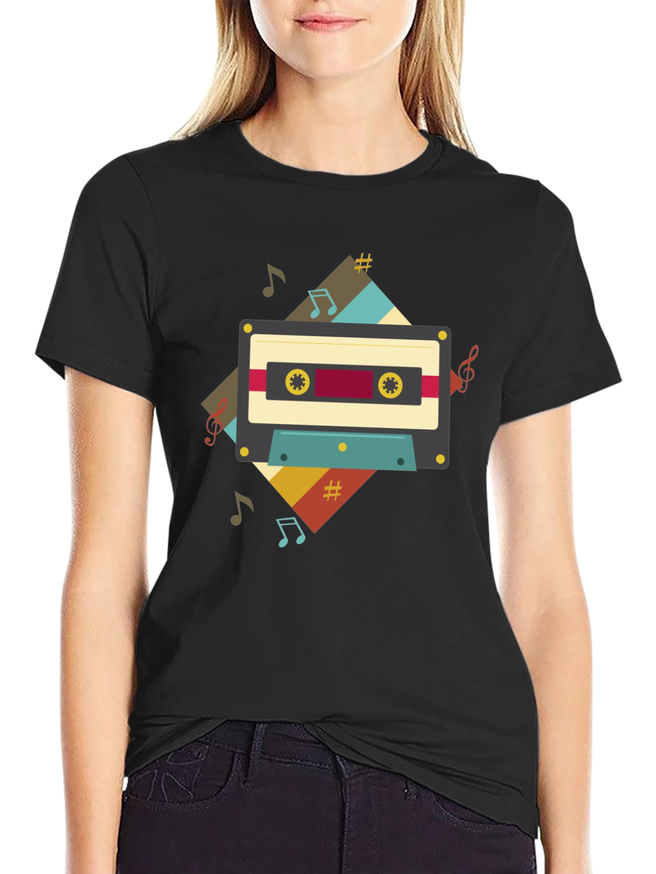 Retro Cassette Tape Music T-Shirt